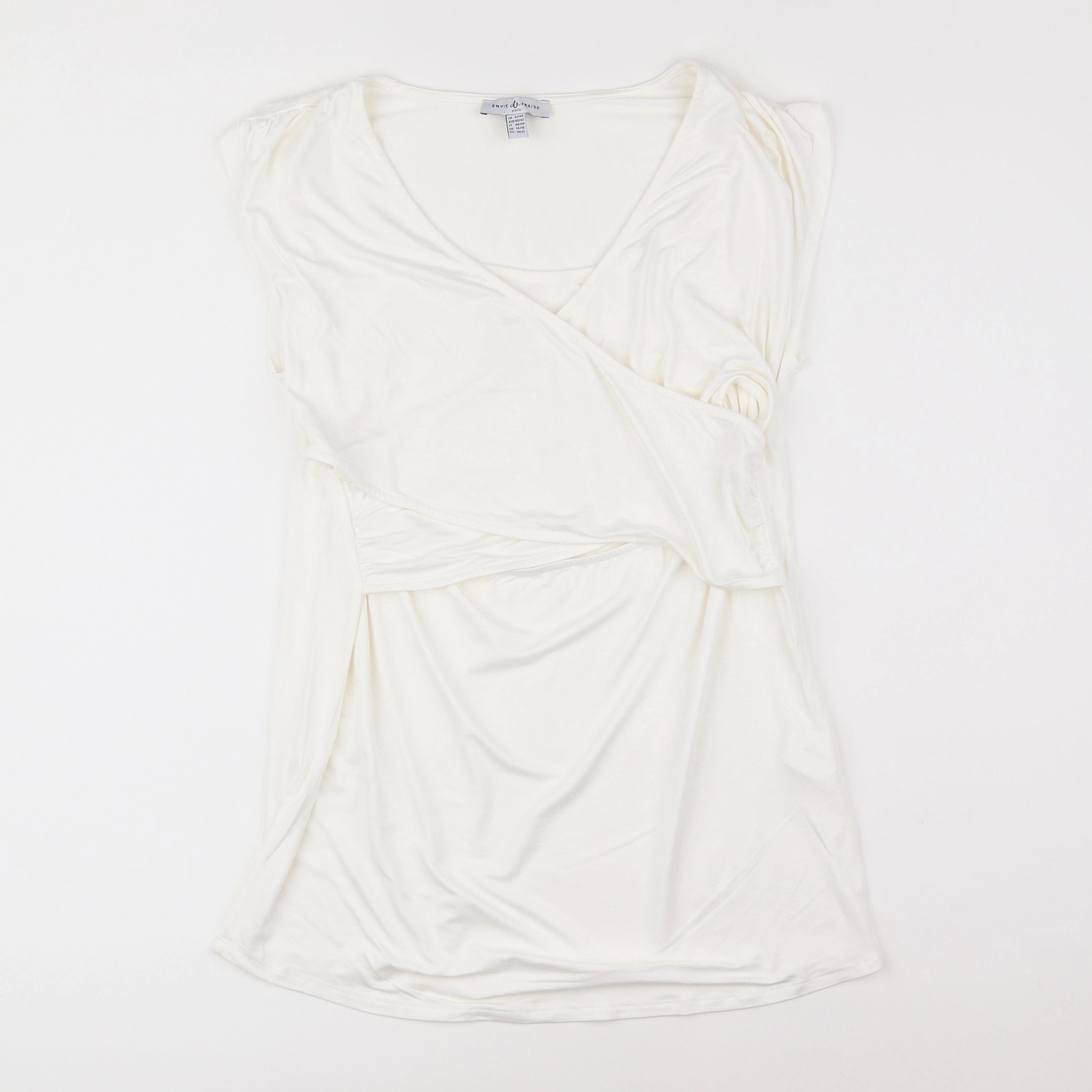 Envie de fraise - tee-shirt grossesse, allaitement blanc - 42 à 44