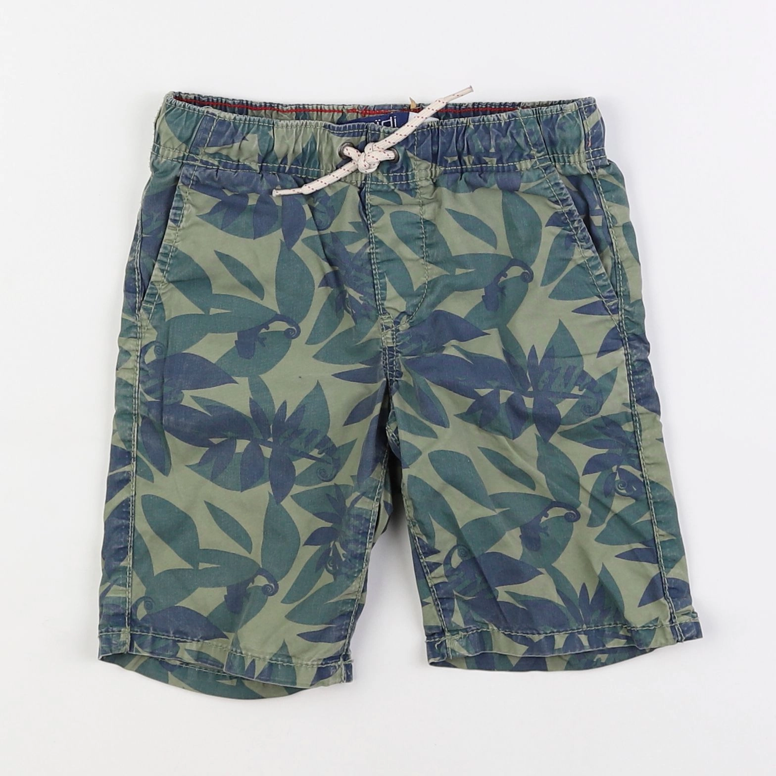 Okaidi - short vert, bleu - 4 ans