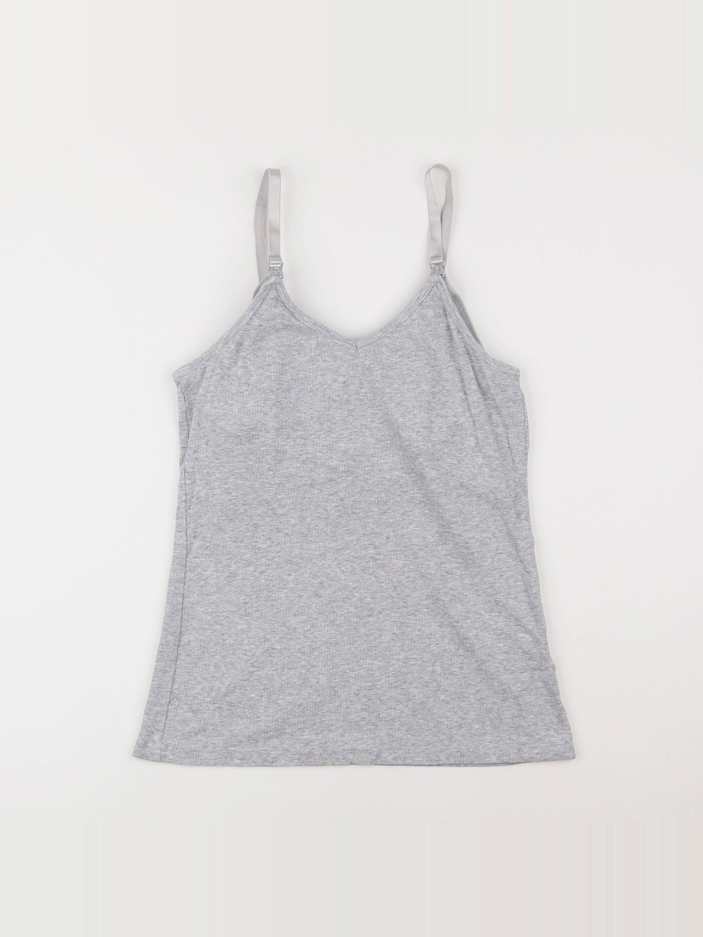 H&M - débardeur grossesse, allaitement gris - 44 à 46