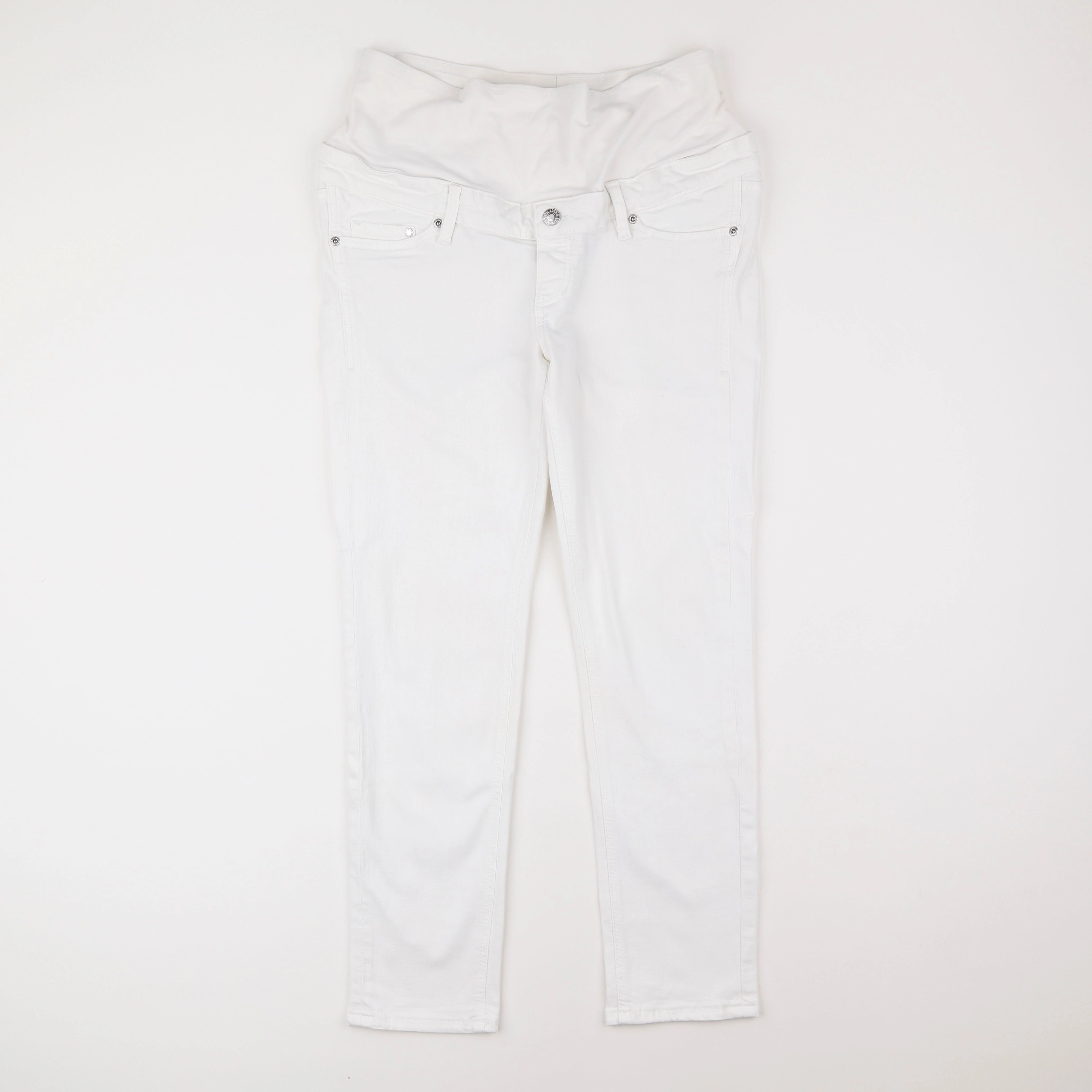 H&M - jean grossesse blanc - 40