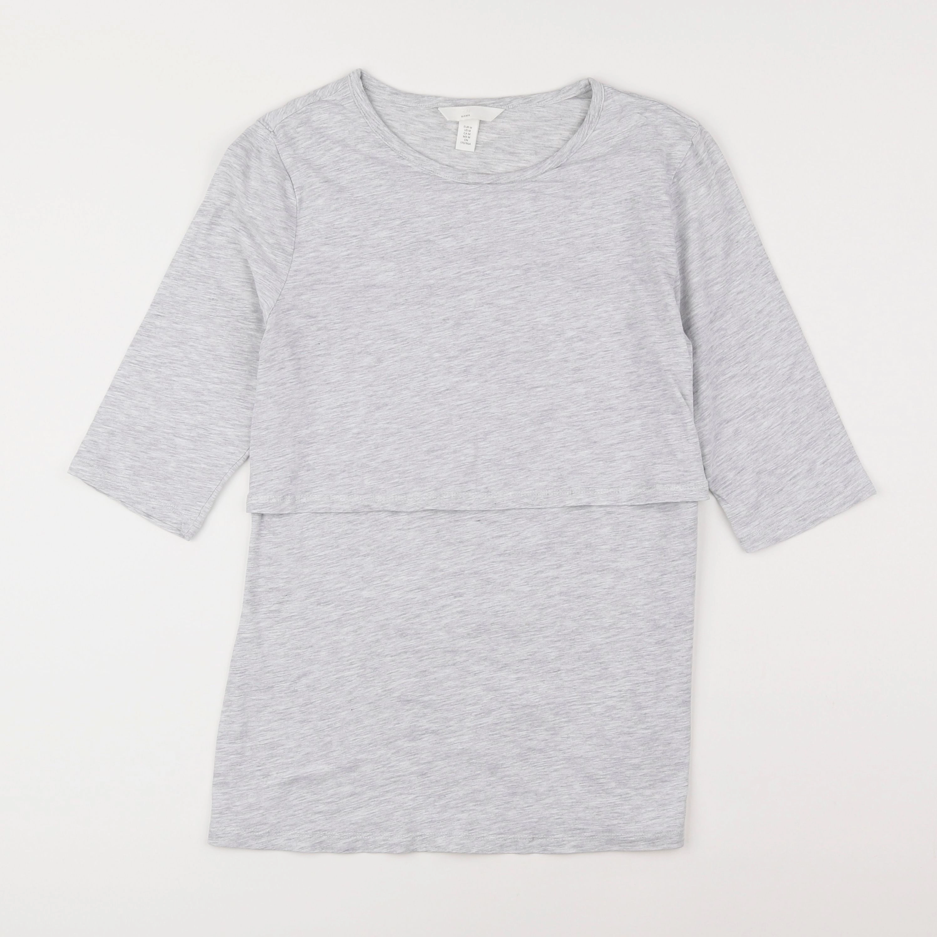 H&M - tee-shirt grossesse, allaitement gris - 42 à 44