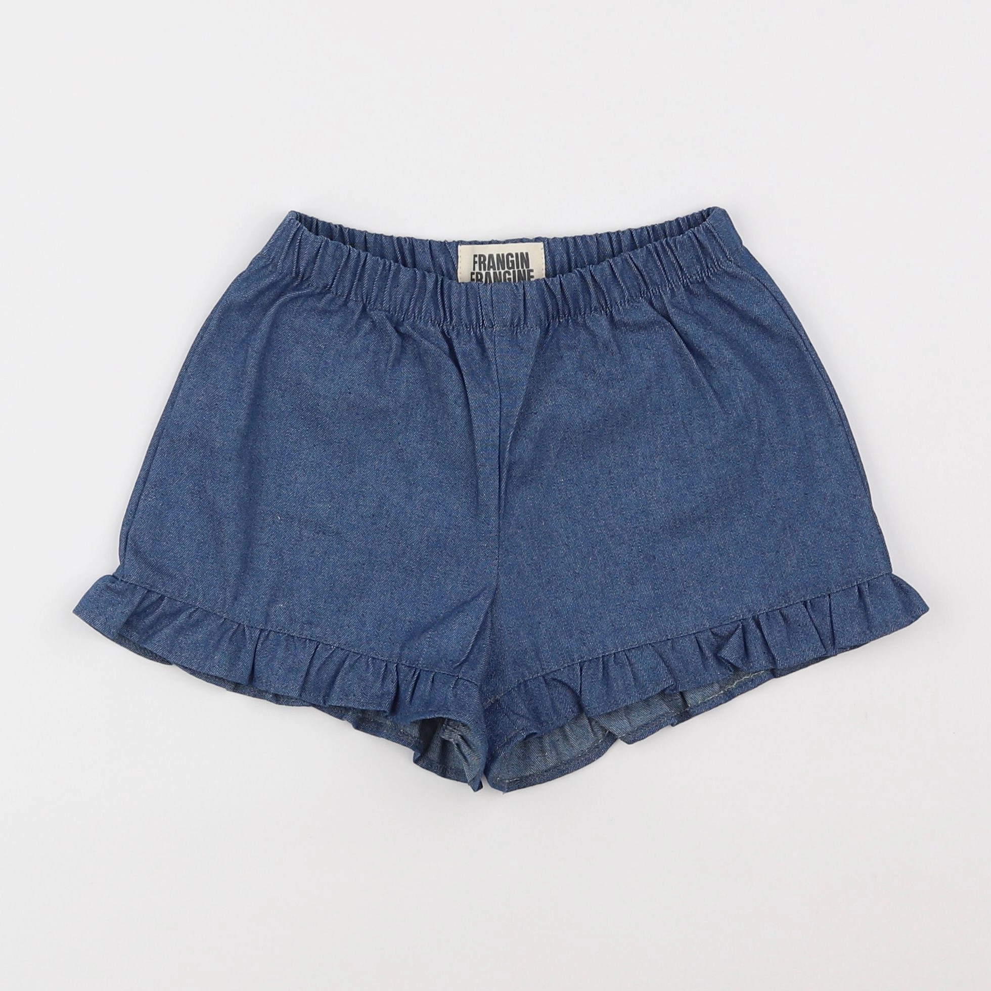 Frangin Frangine - short bleu - 8 ans