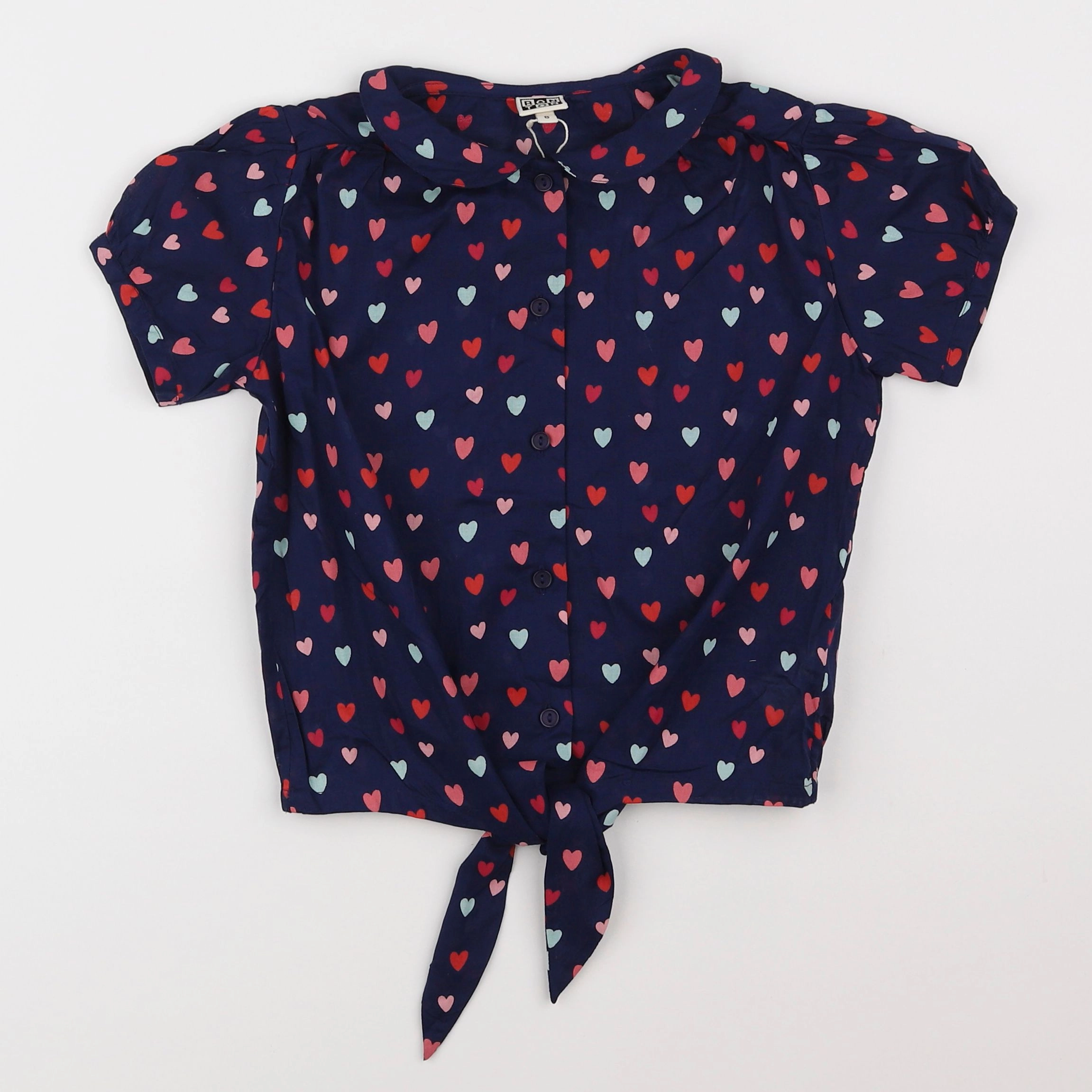 Bonton - blouse bleu - 8 ans