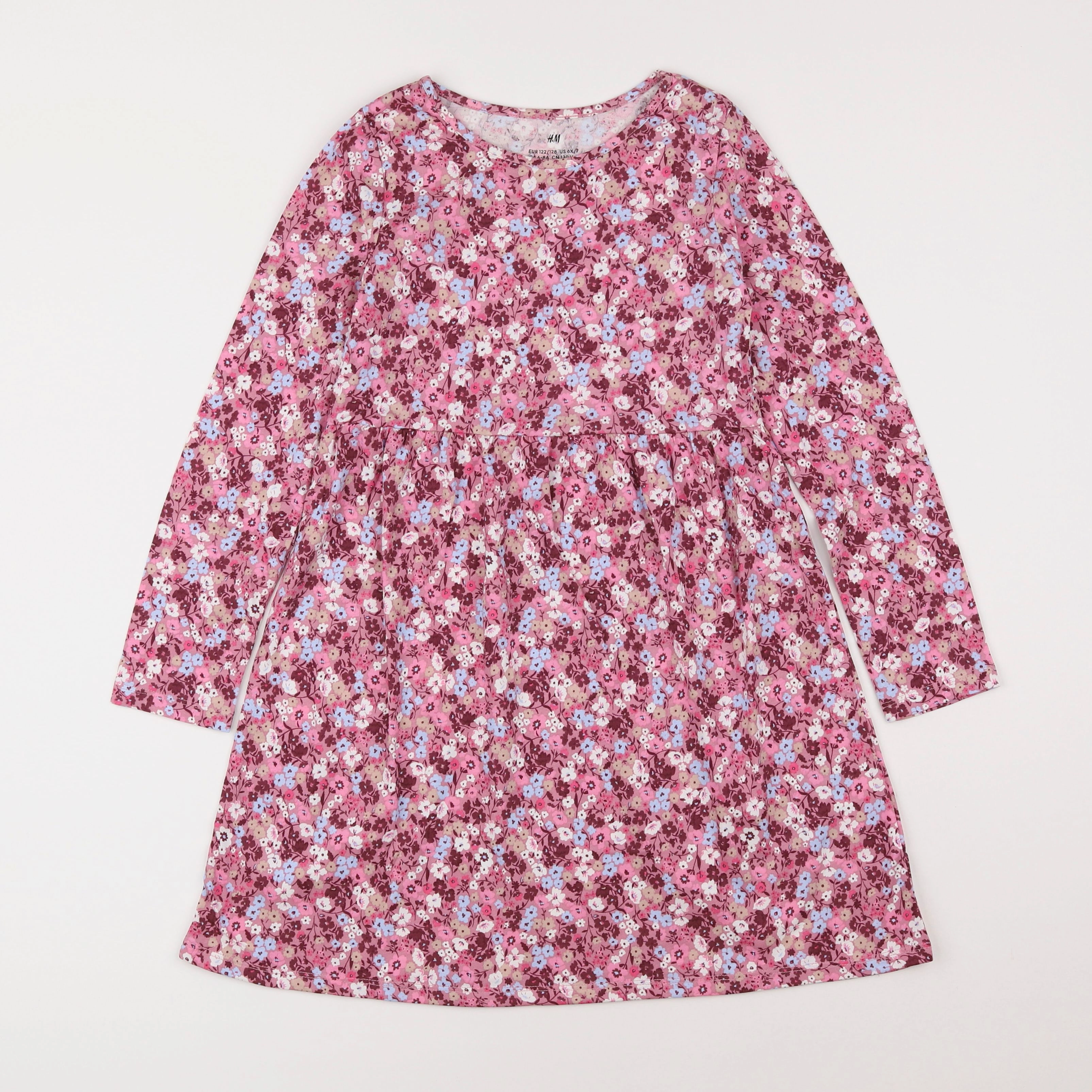 H&M - robe rose - 6/8 ans