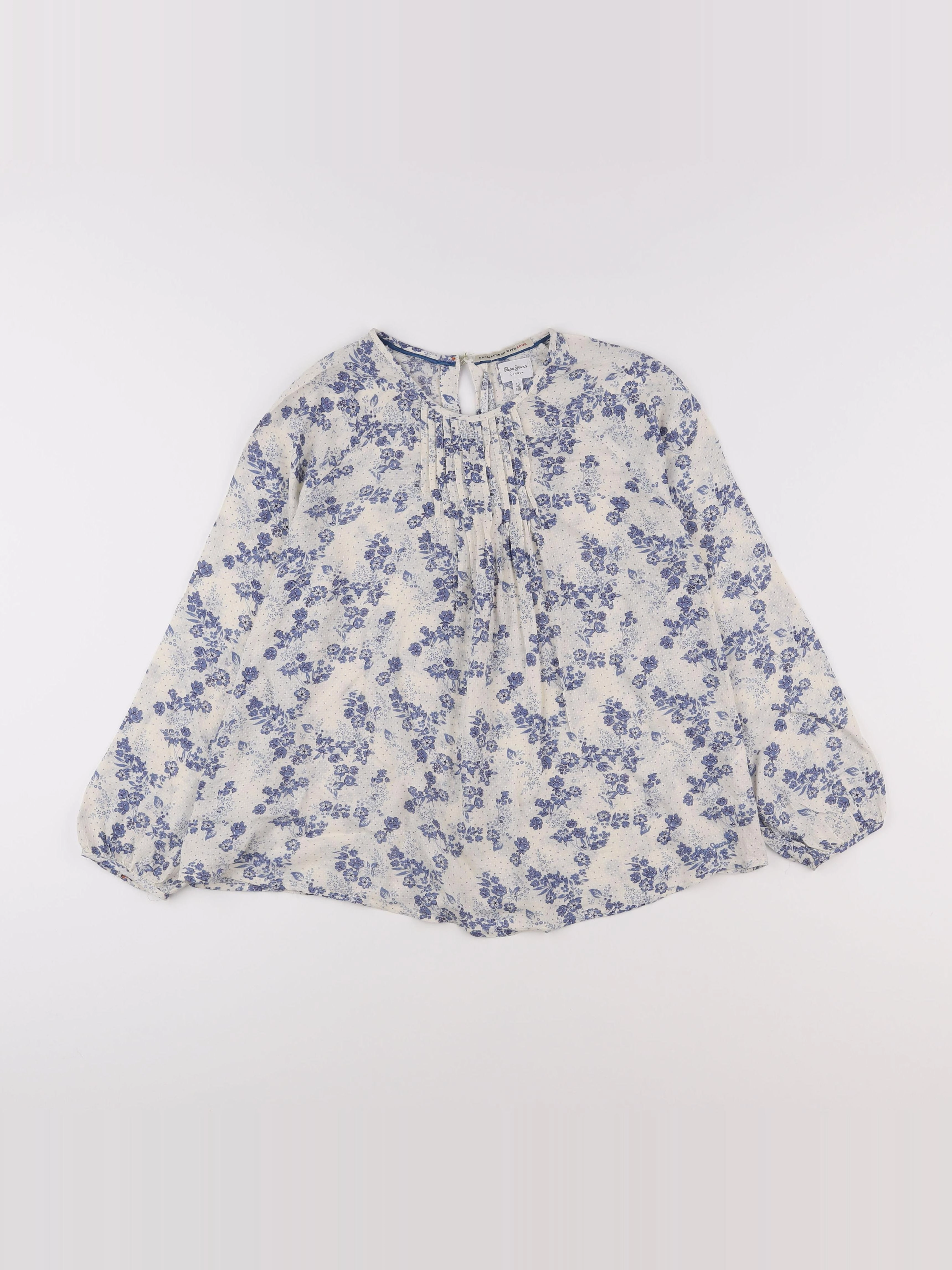 Pepe Jeans - blouse beige, bleu - 10 ans