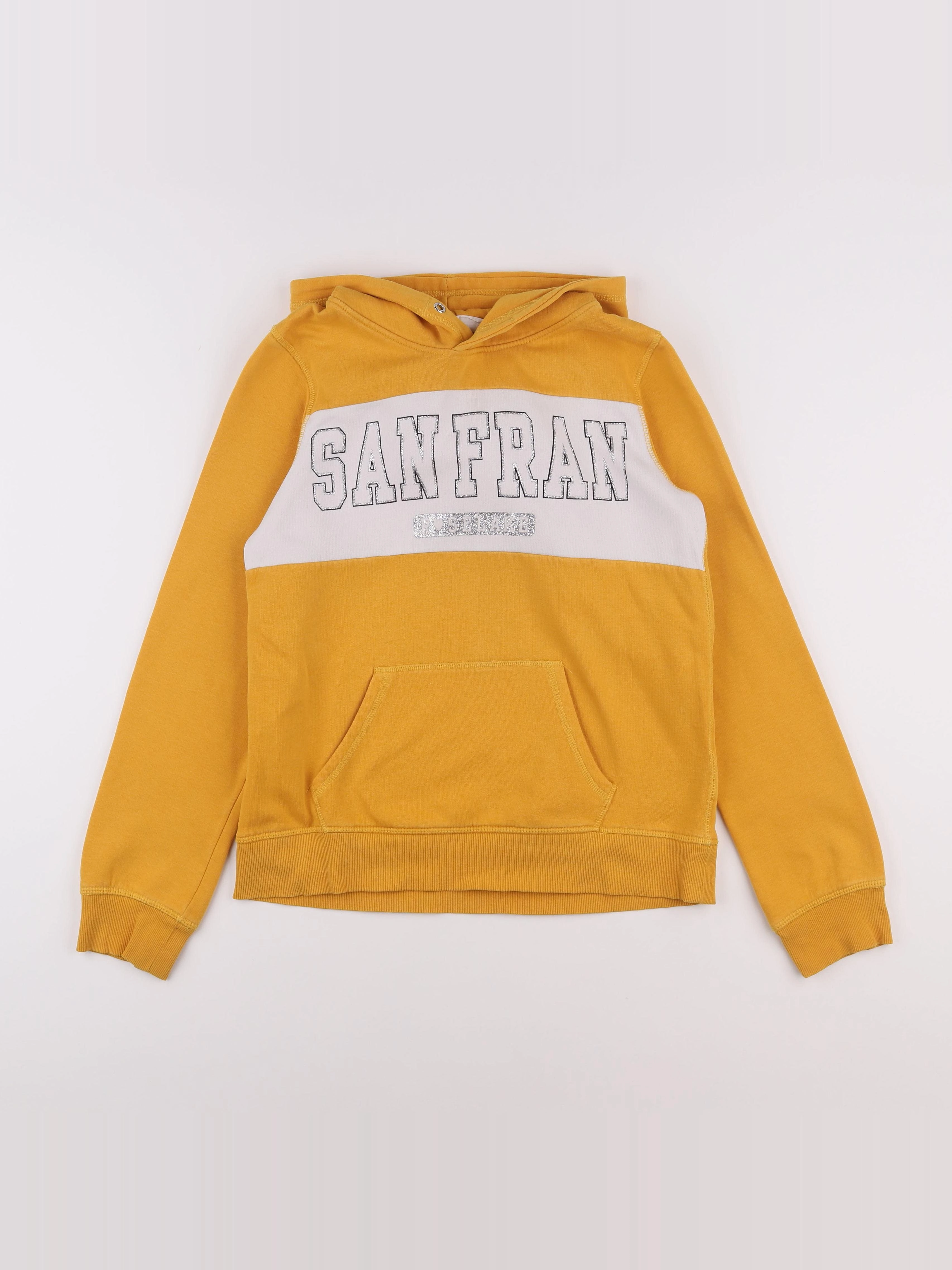 H&M - sweat jaune - 12/14 ans