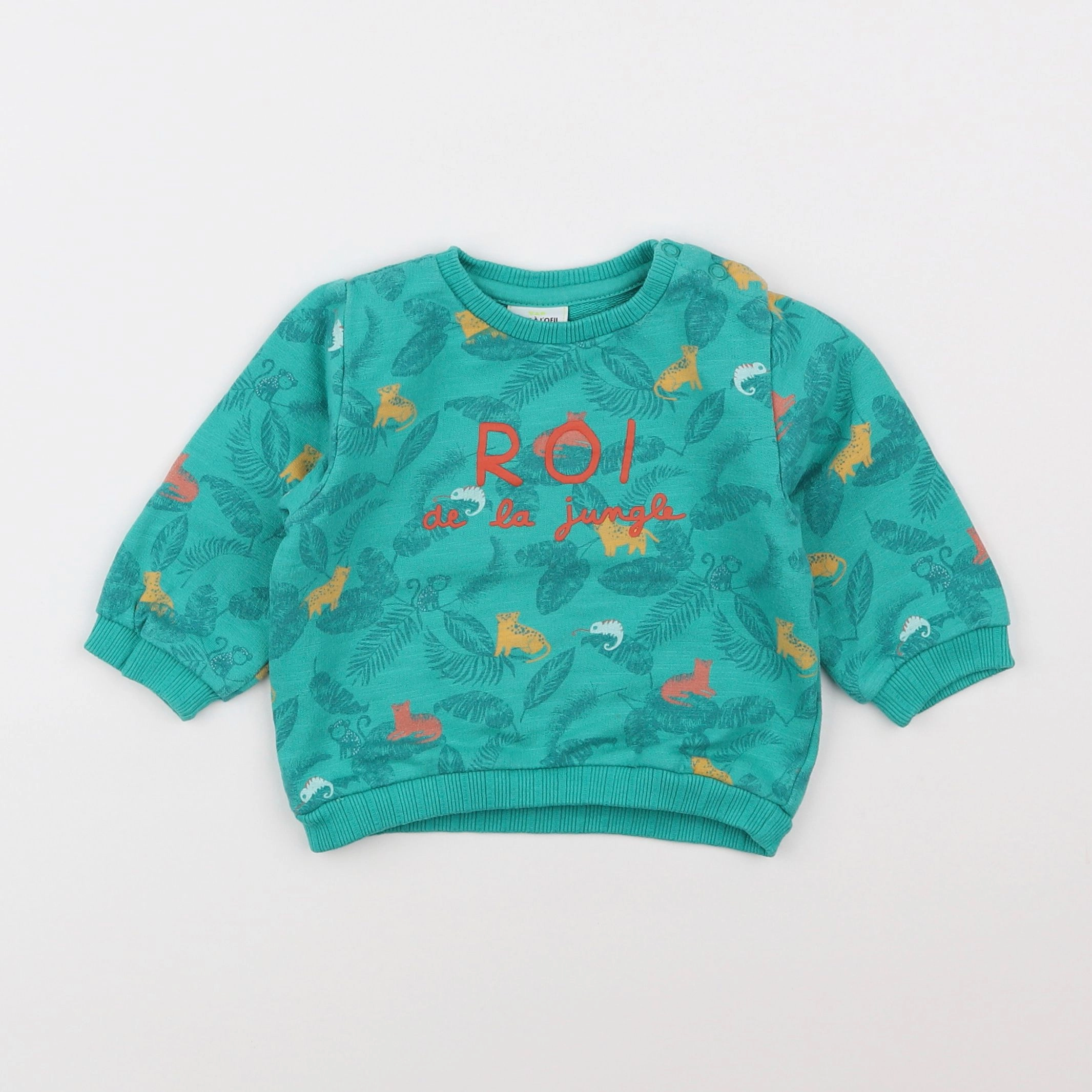 Tape à l'oeil - sweat vert - 6 mois