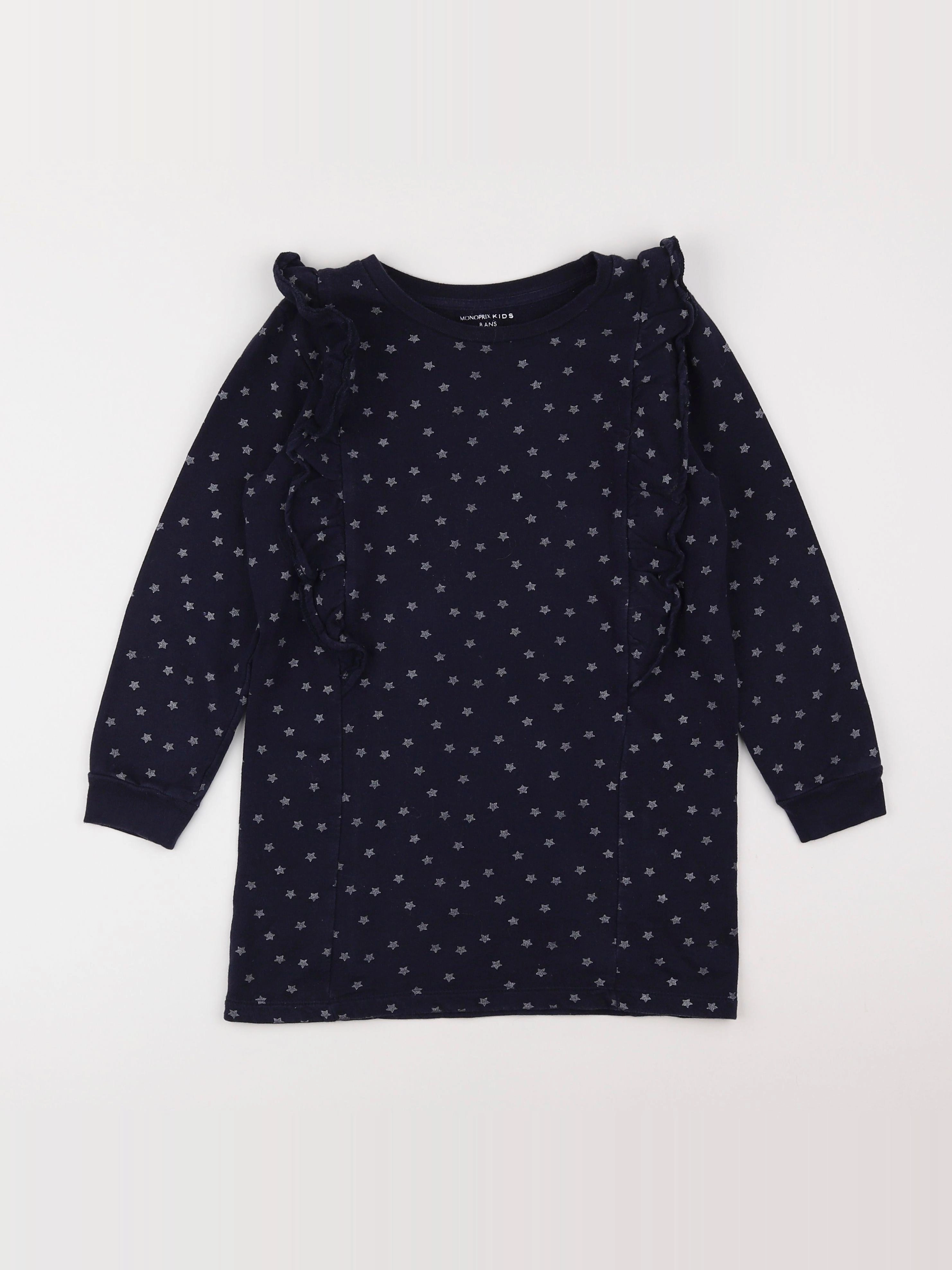 Monoprix - robe bleu - 8 ans