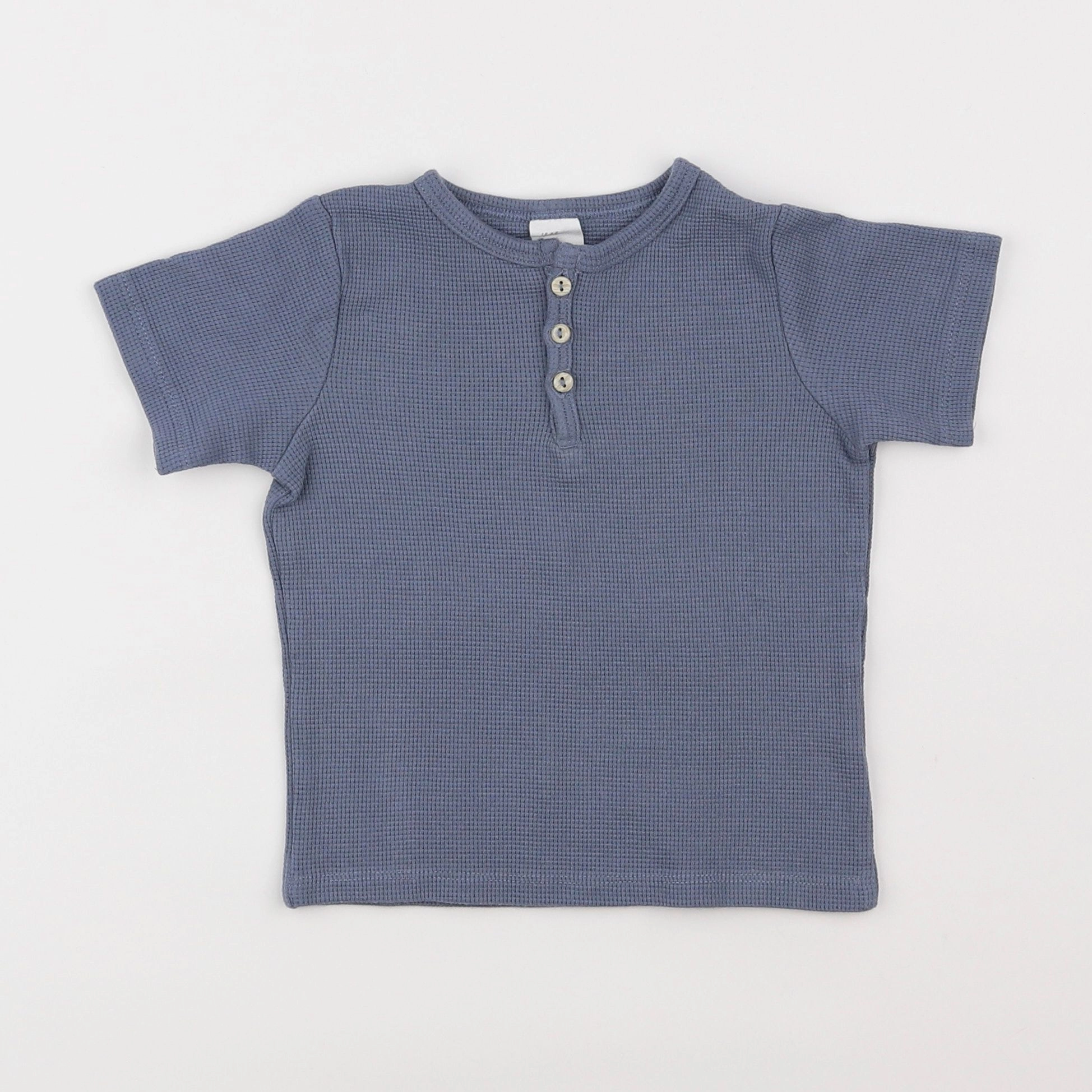 H&M - tee-shirt bleu - 12/18 mois