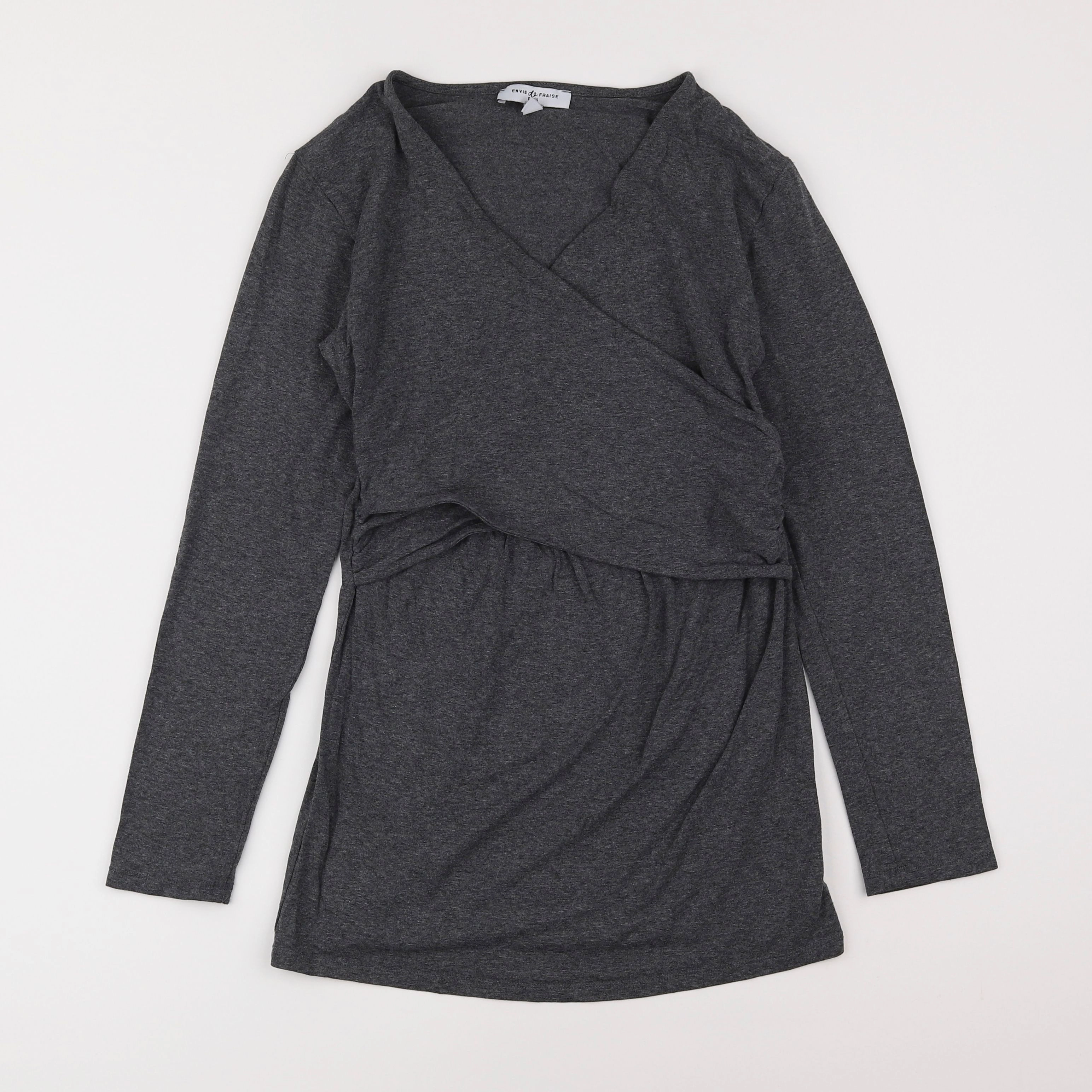 Envie de fraise - tee-shirt grossesse gris - 38 à 40