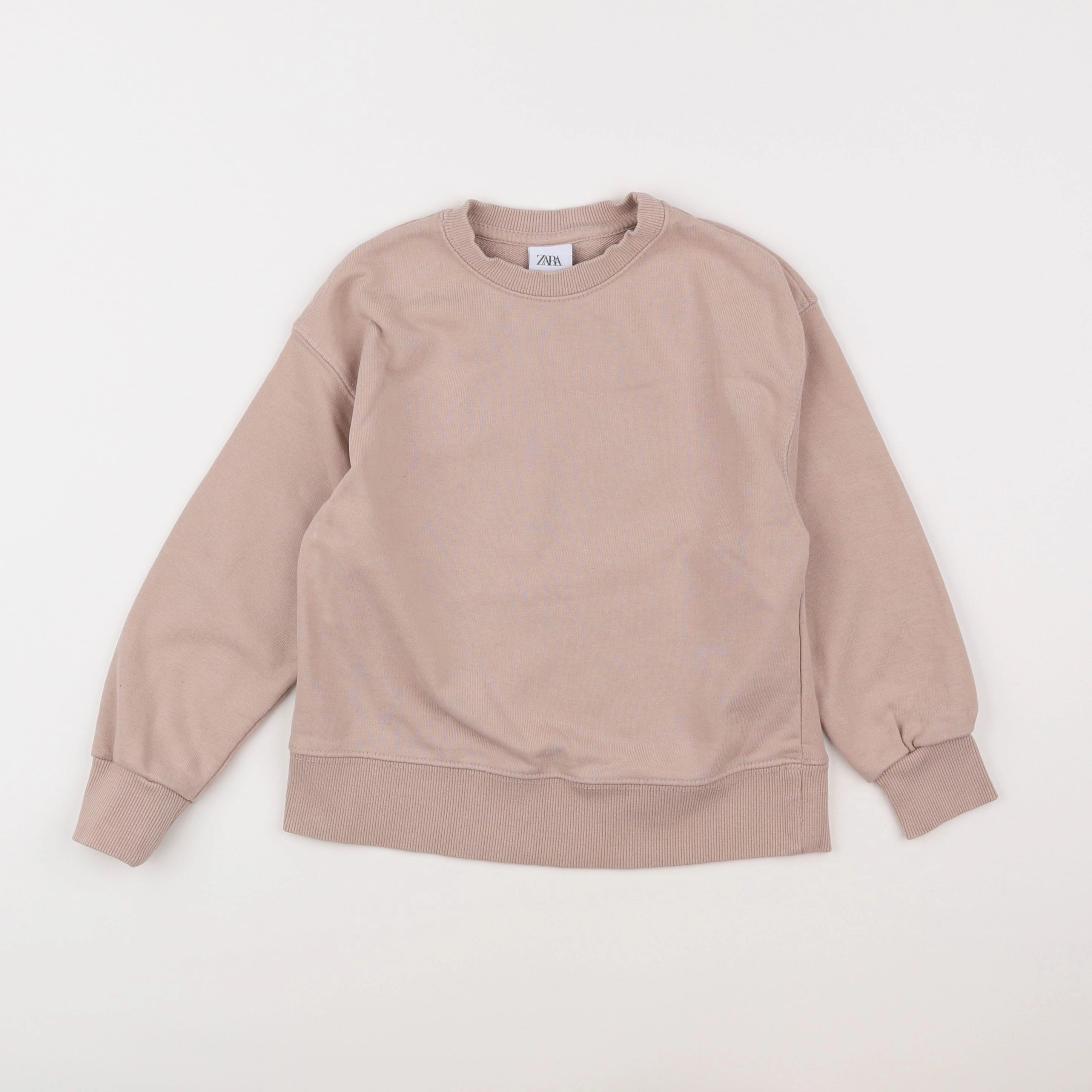 Zara - sweat beige - 7 ans