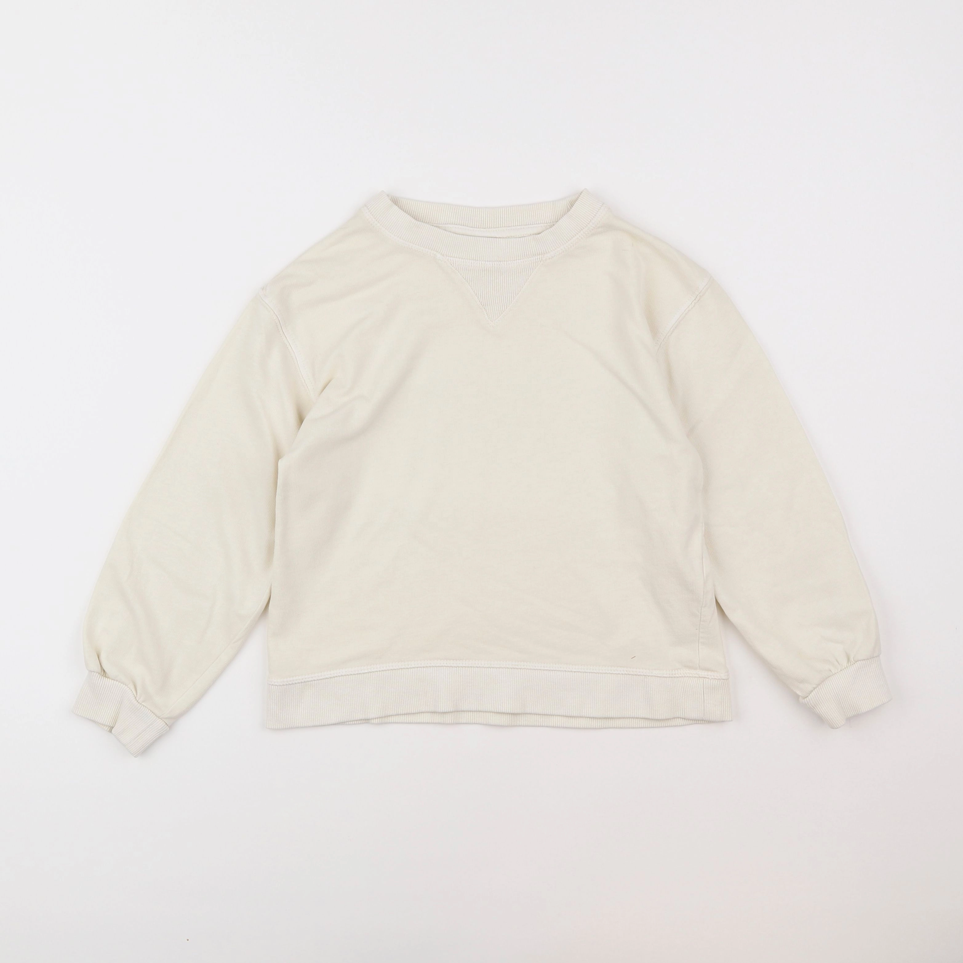 Zara - sweat beige - 7 ans