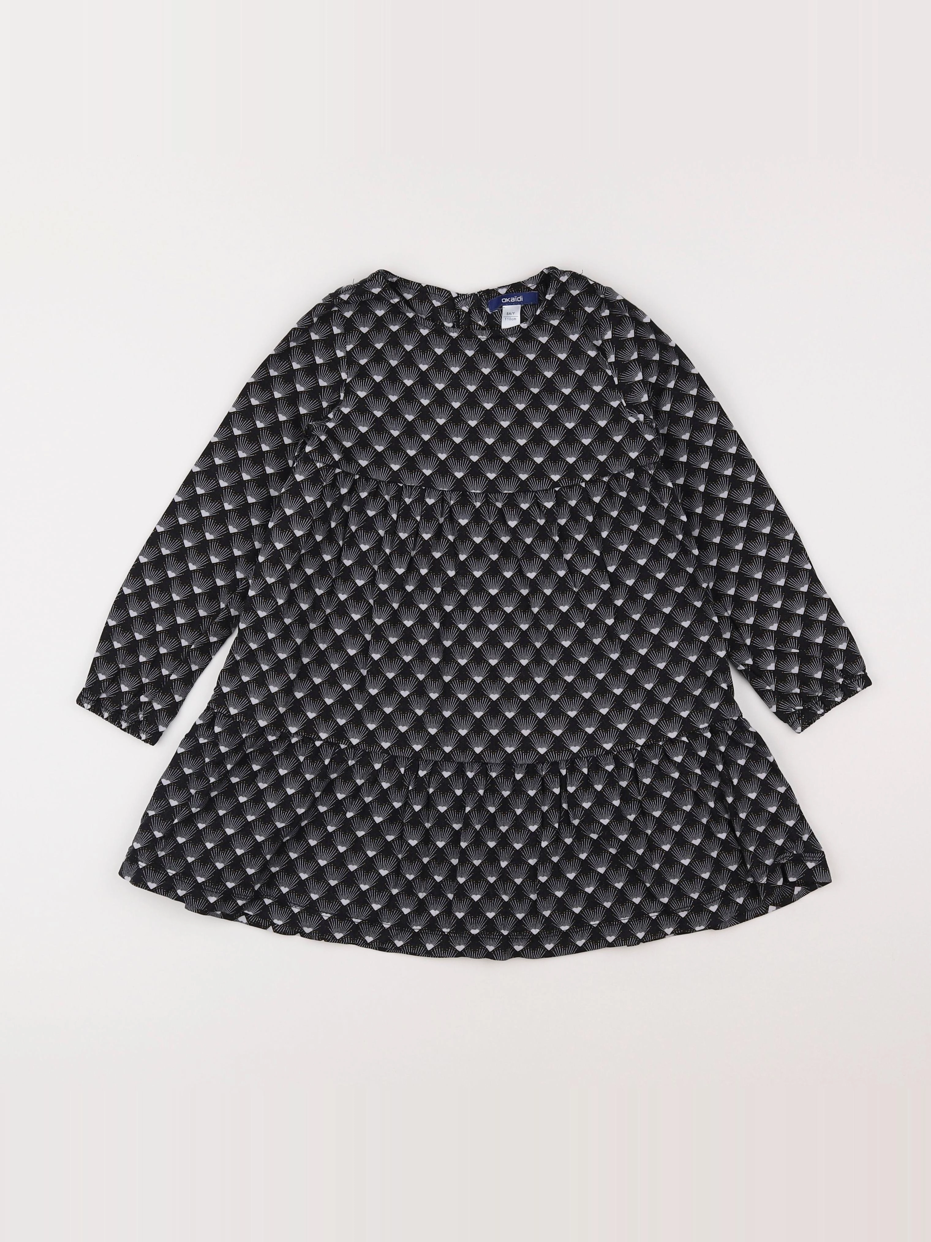 Okaidi - robe noir - 5 ans