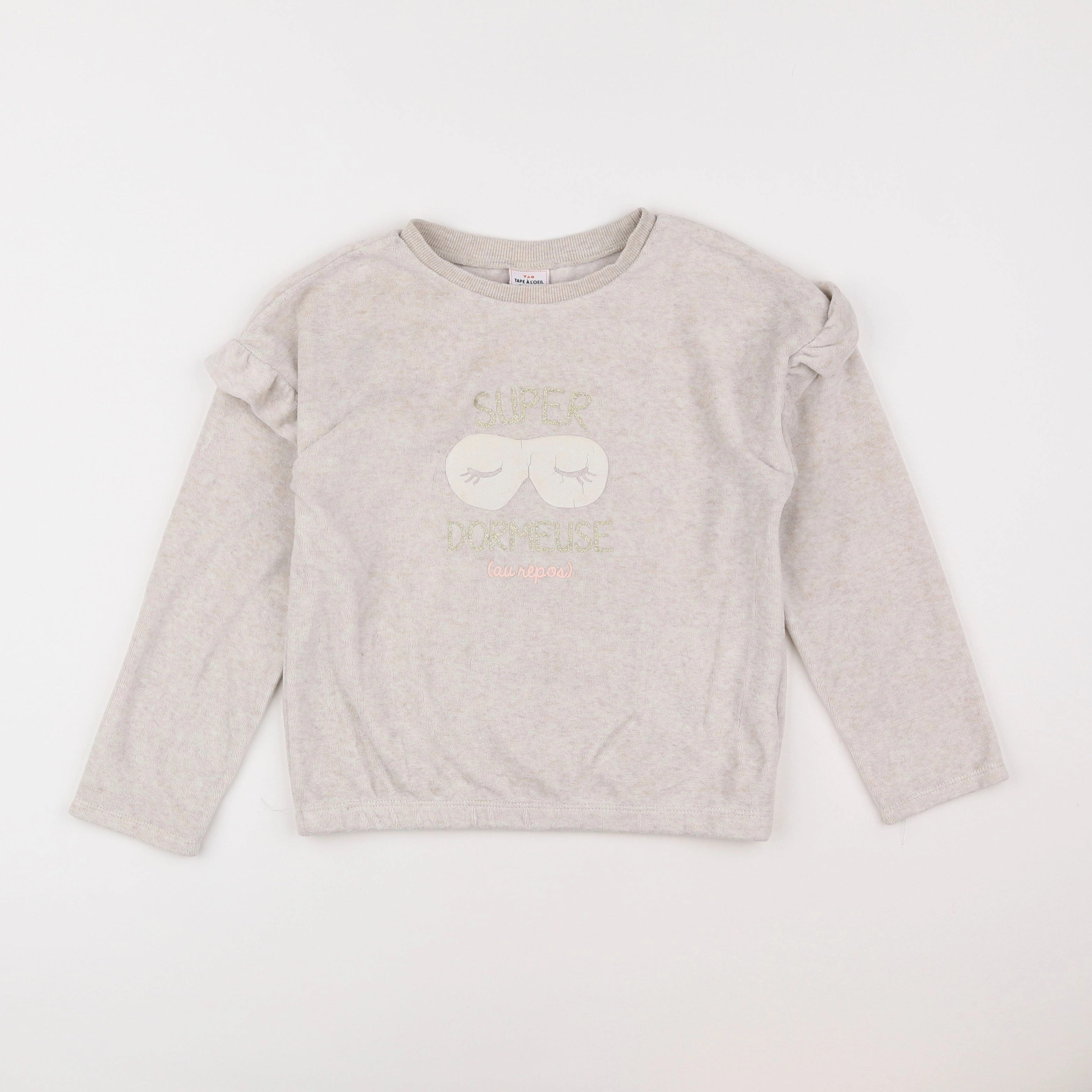 Tape à l'oeil - sweat beige - 8 ans