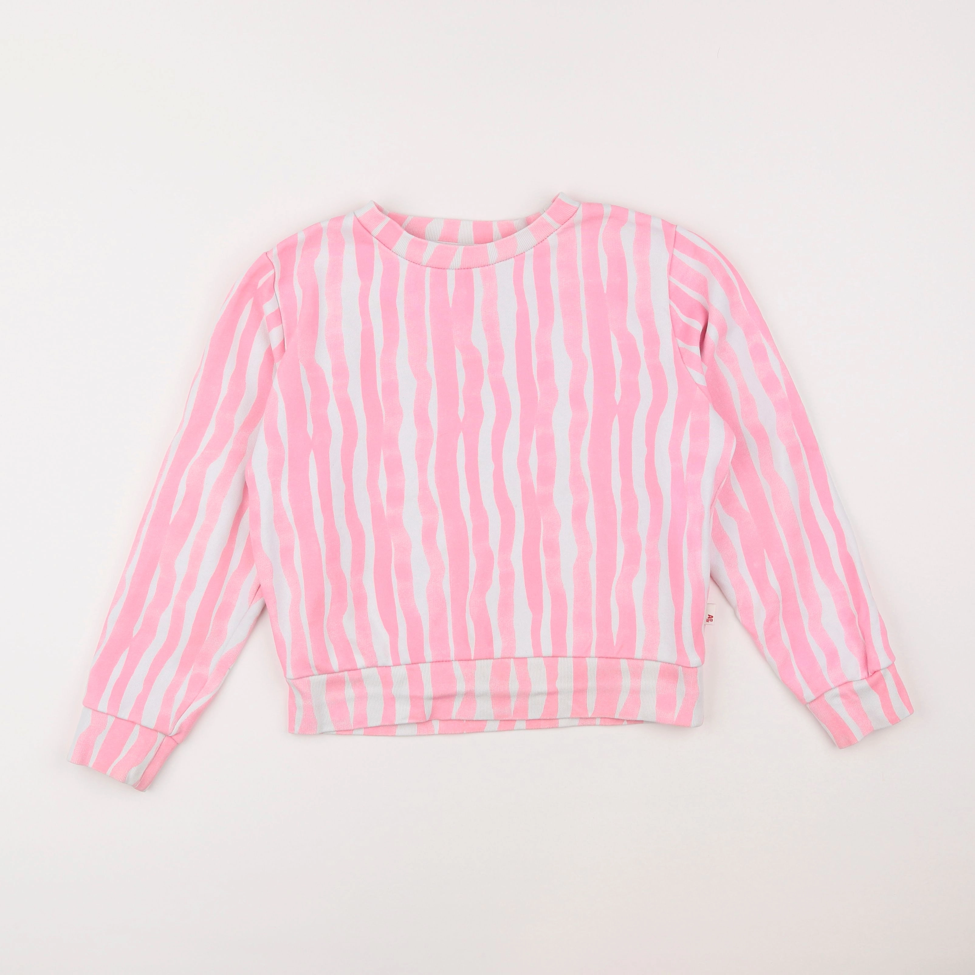 American Outfitters - sweat blanc, rose - 10 ans