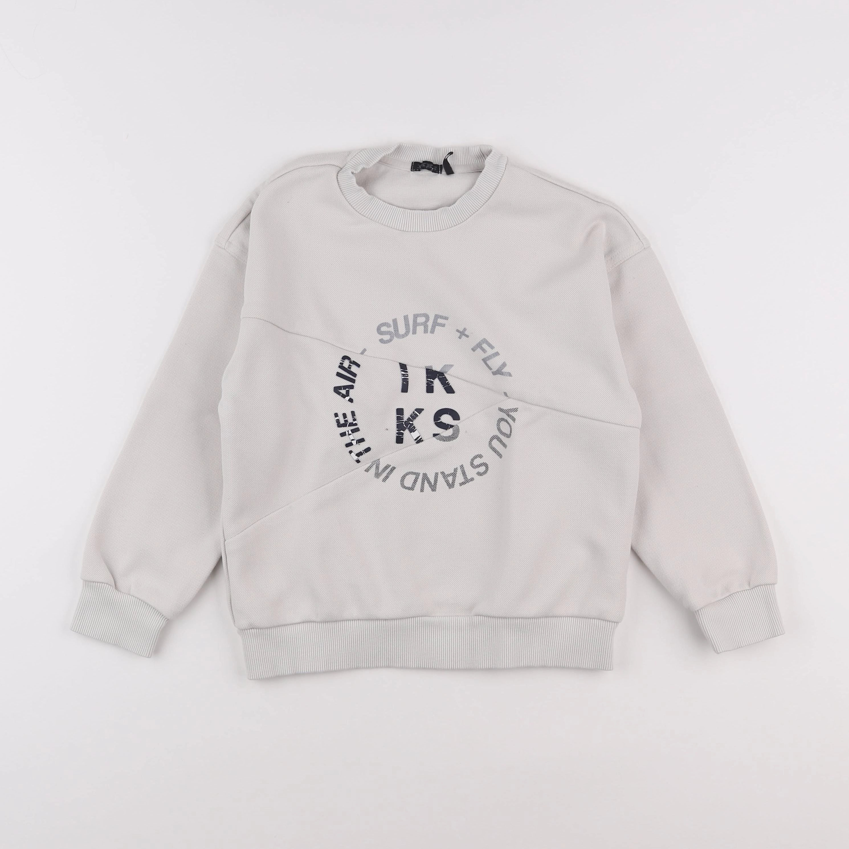 IKKS - sweat blanc - 8 ans