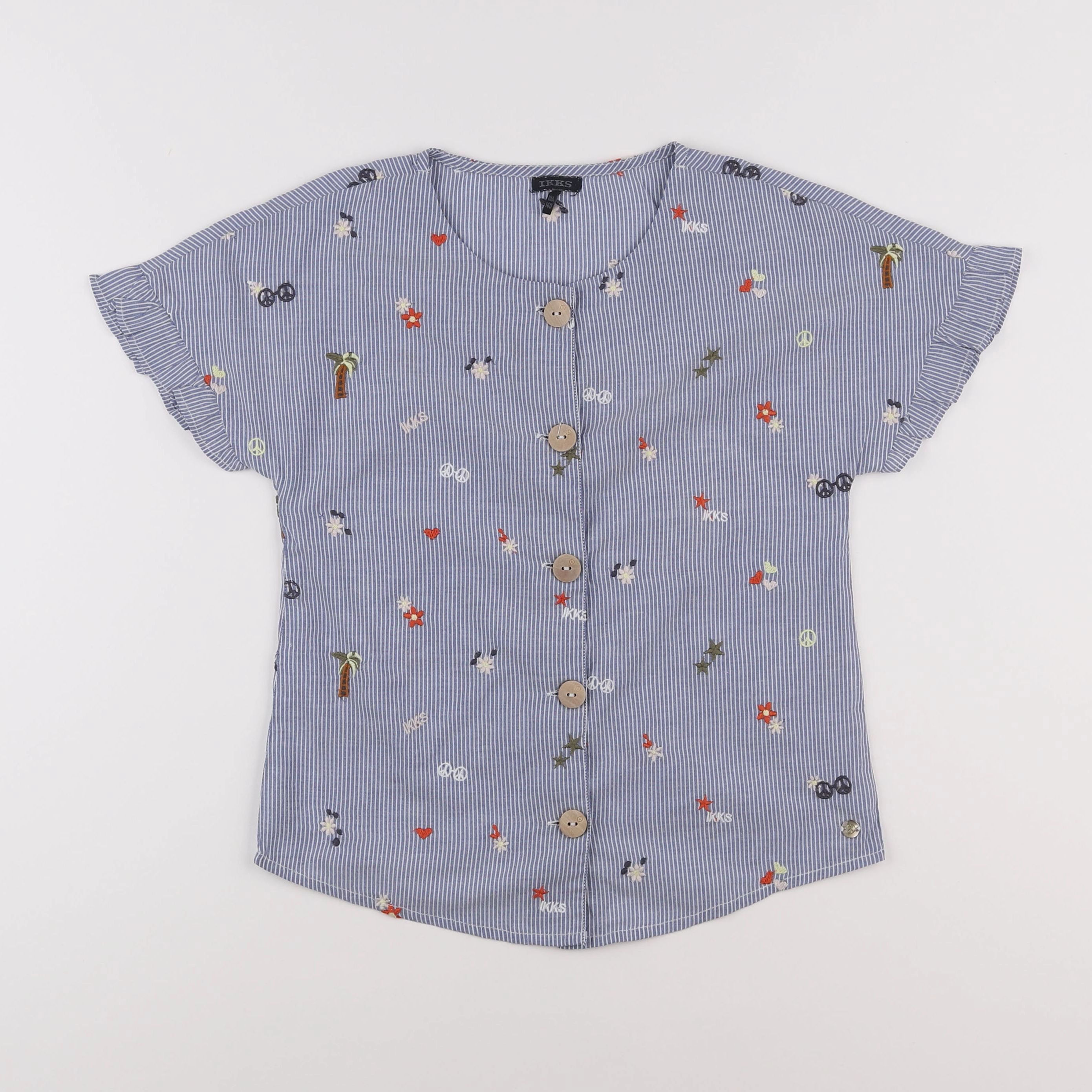 IKKS - blouse bleu - 10 ans