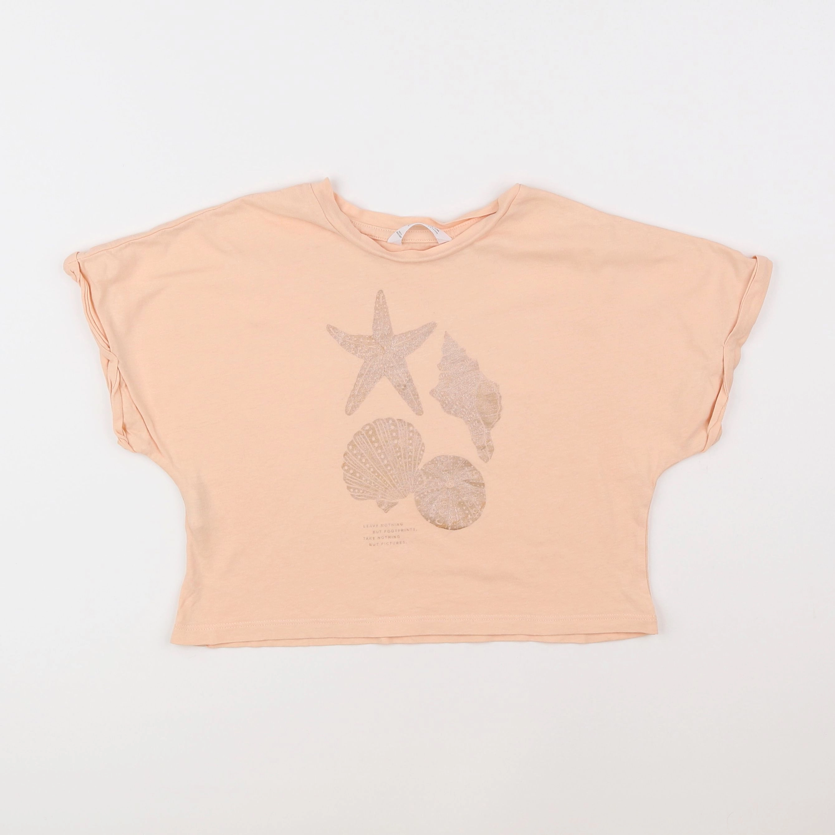 Mango - tee-shirt orange - 5/6 ans