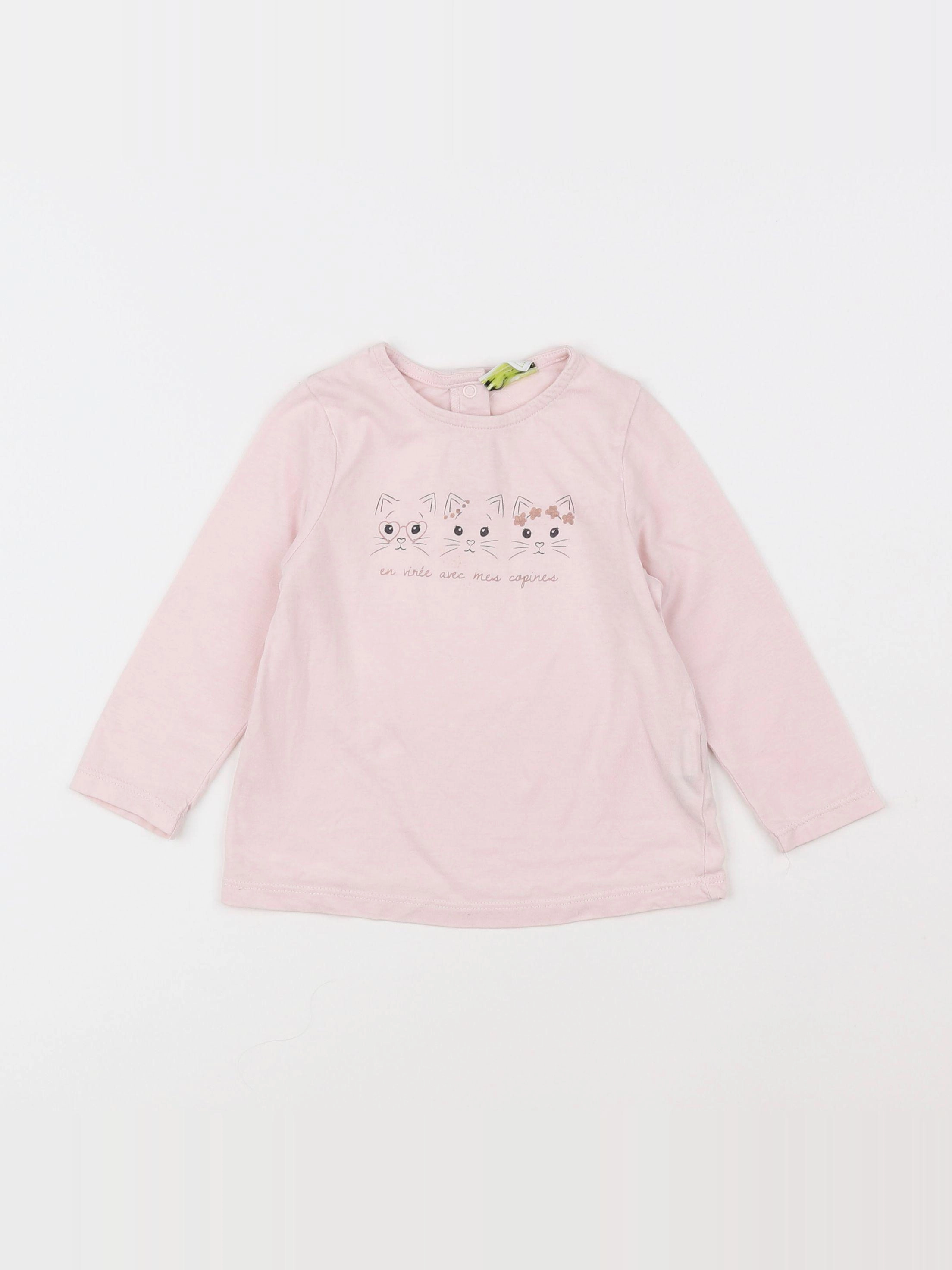 Tape à l'oeil - tee-shirt rose - 18 mois