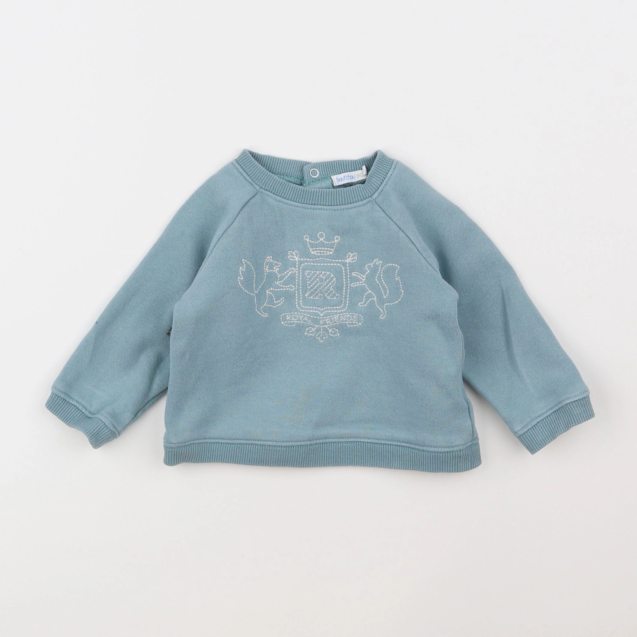 Boutchou - sweat bleu - 9 mois