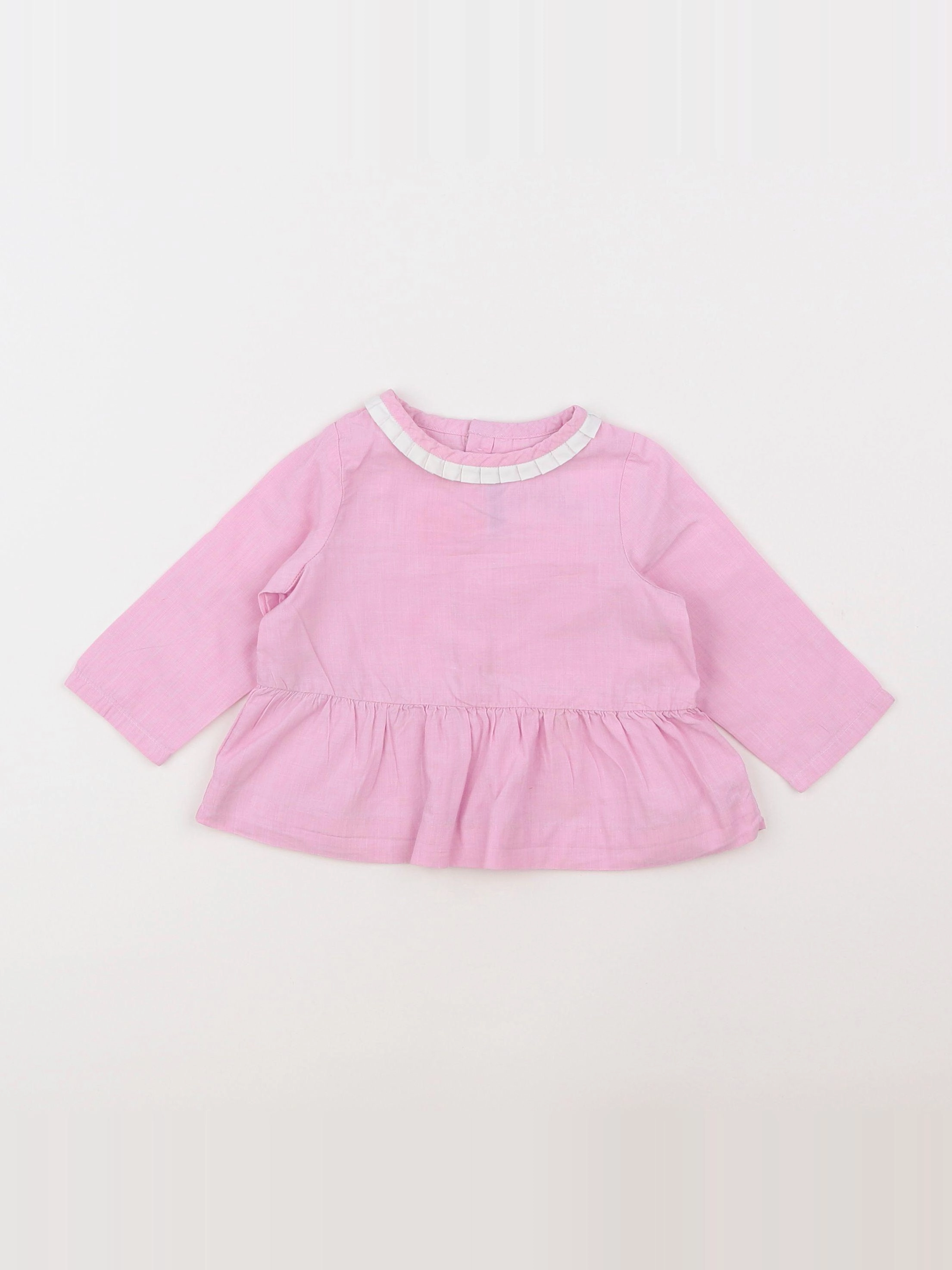 Jacadi - blouse rose - 6 mois
