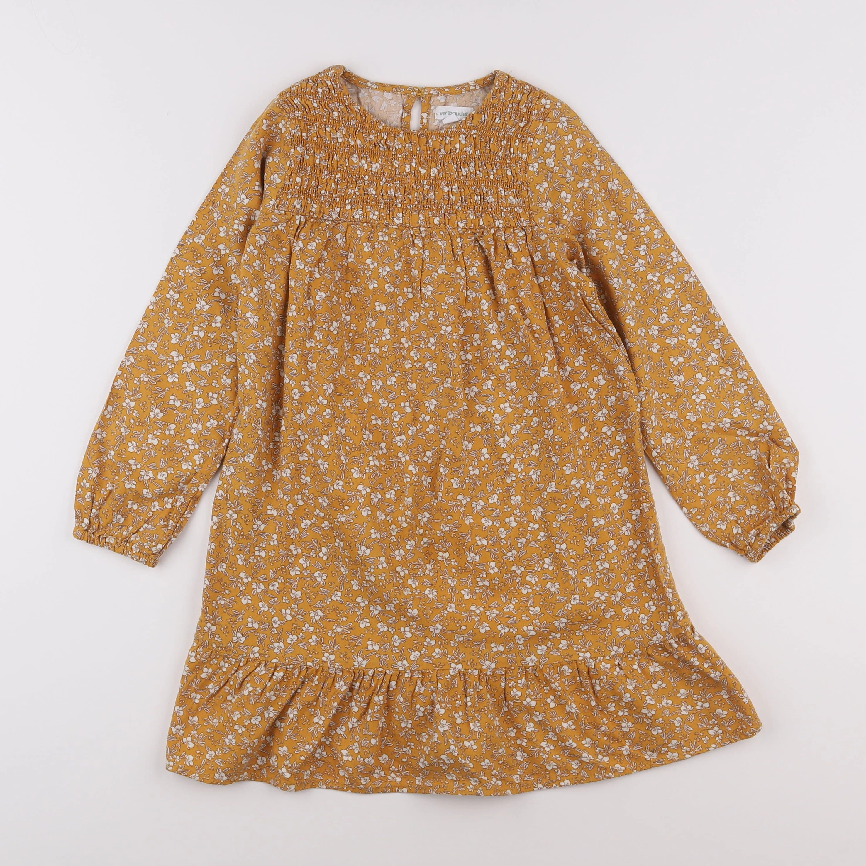 Vertbaudet - robe jaune - 7 ans