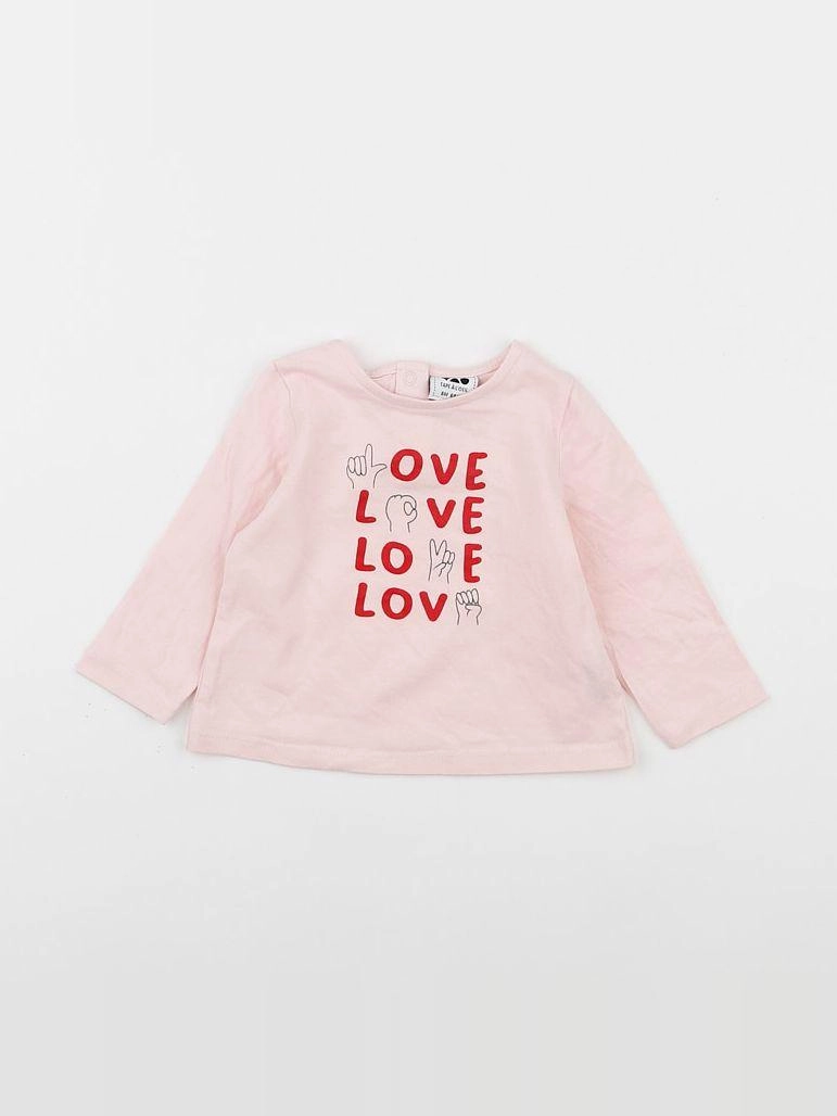 Tape à l'oeil - tee-shirt rose - 6 mois