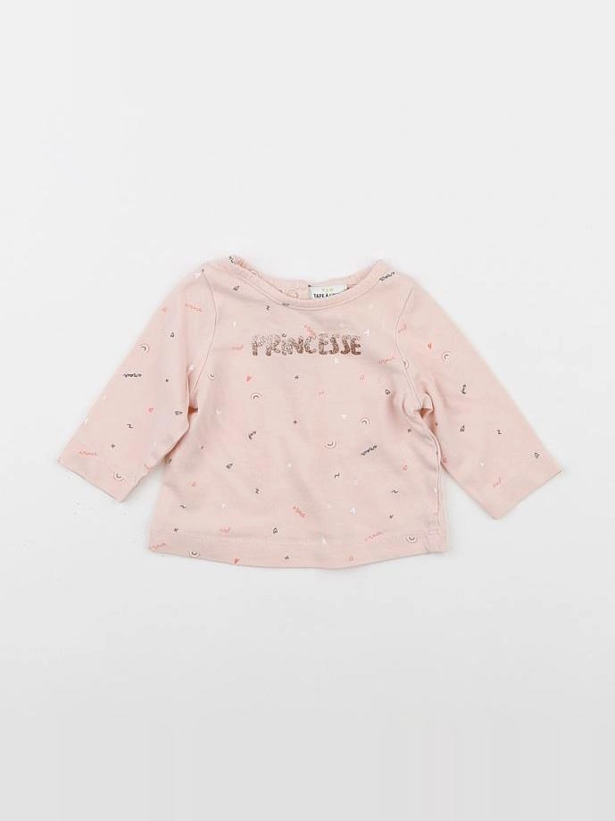 Tape à l'oeil - tee-shirt rose - 1 mois