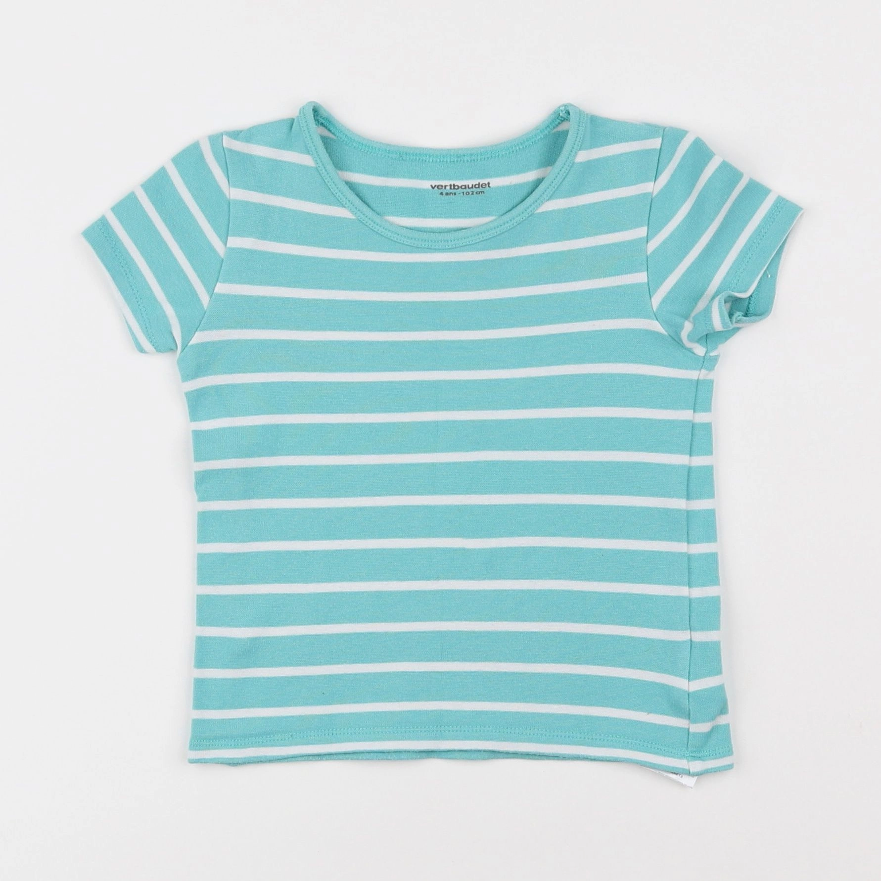 Vertbaudet - tee-shirt bleu - 4 ans