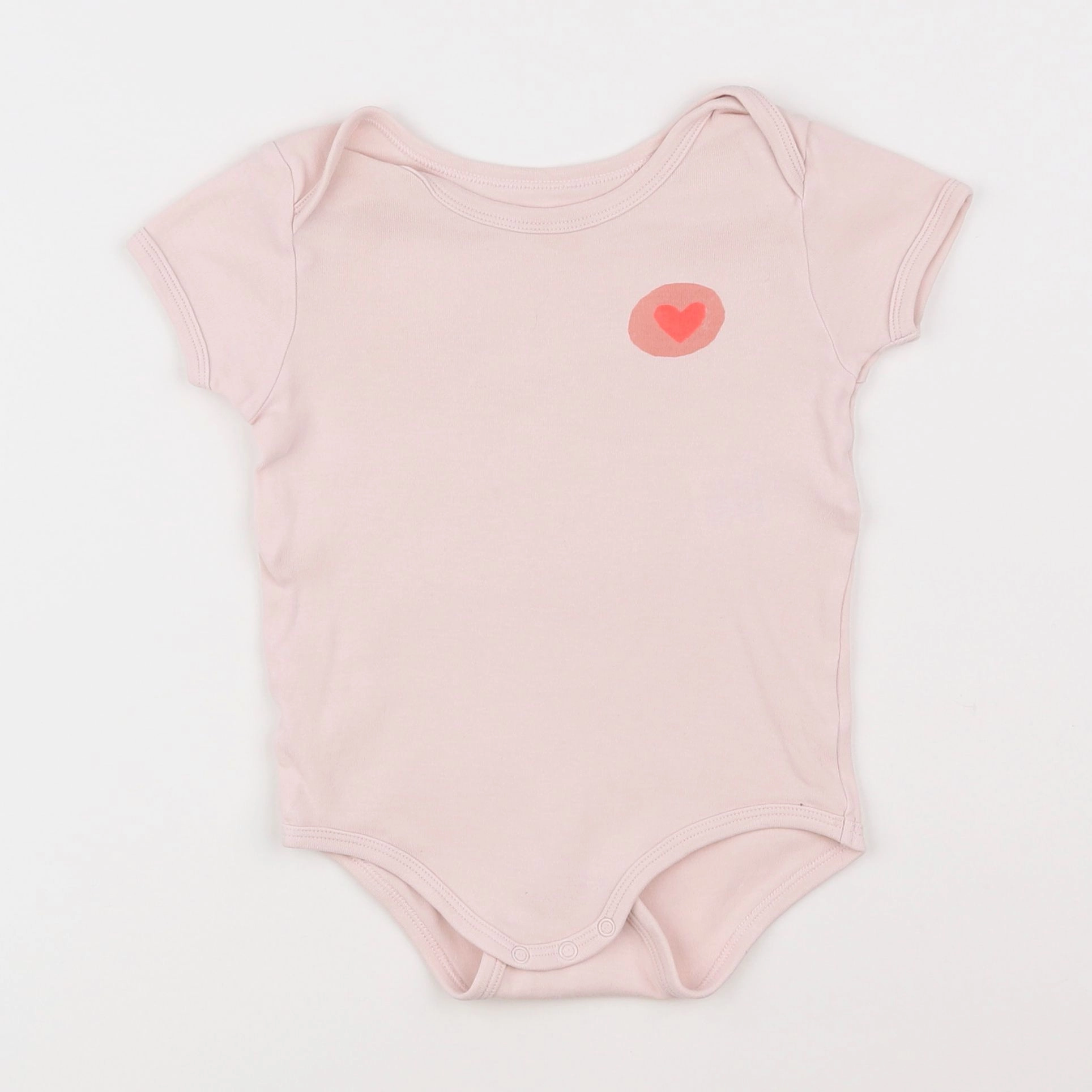 Vertbaudet - body rose fluo - 2 ans