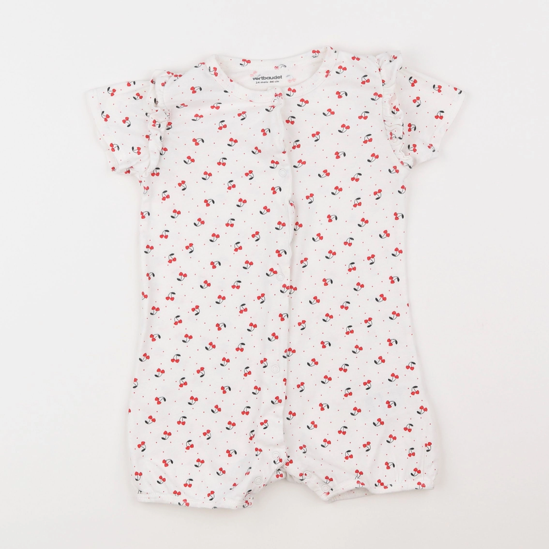 Vertbaudet - pyjama coton blanc - 2 ans