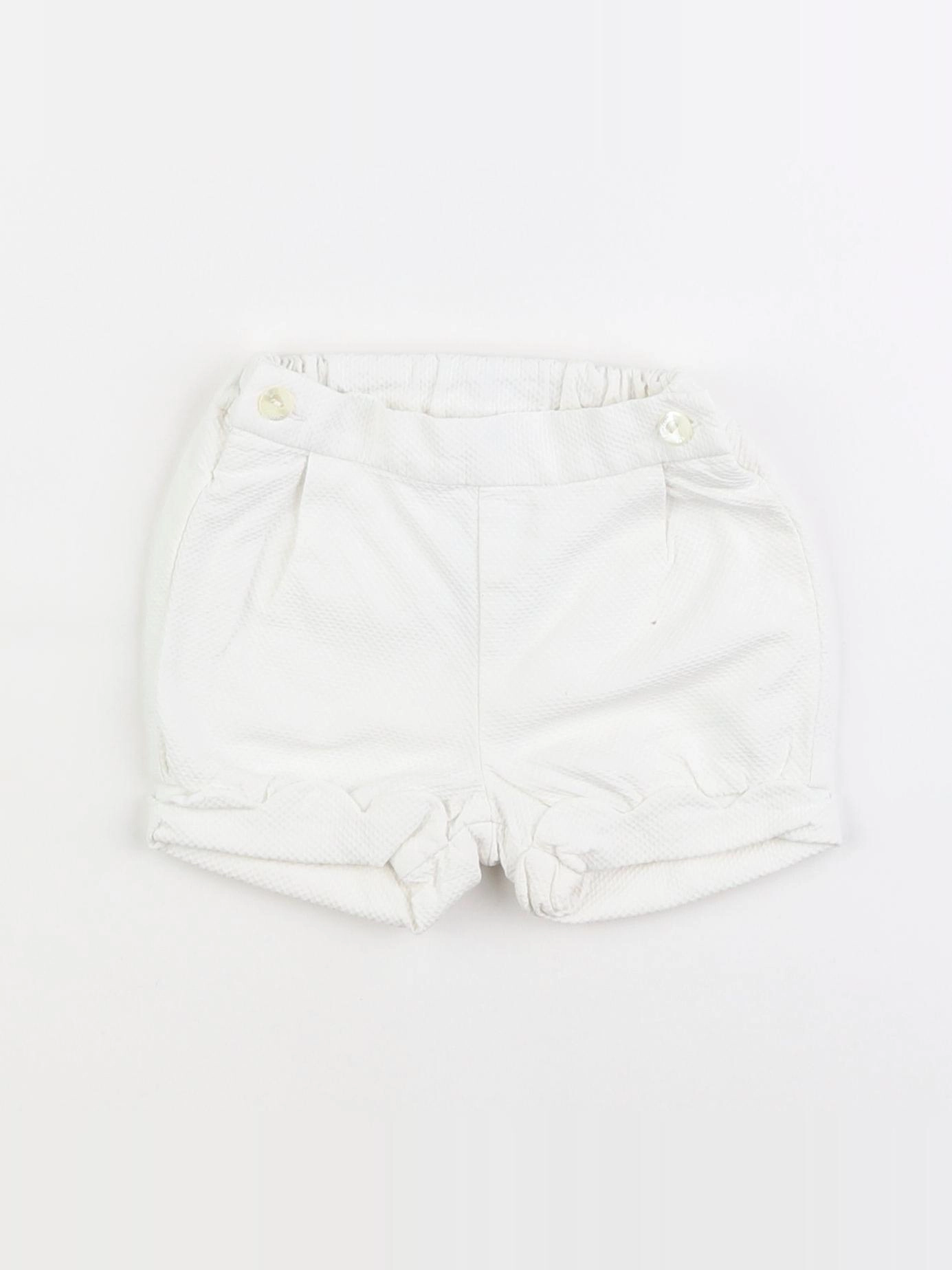 Jacadi - short blanc - 12 mois