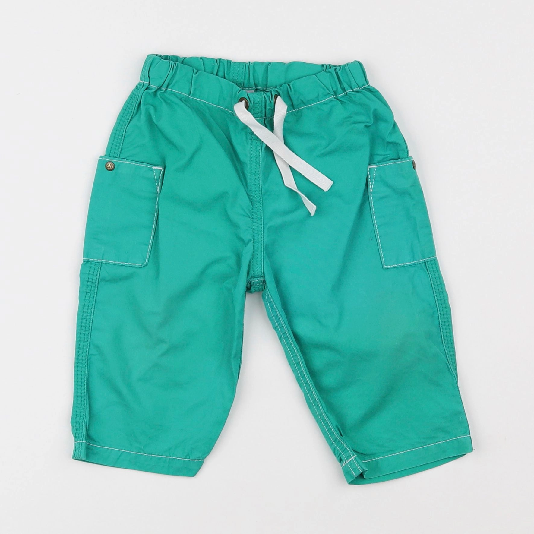 Petit Bateau - pantalon vert - 6 mois