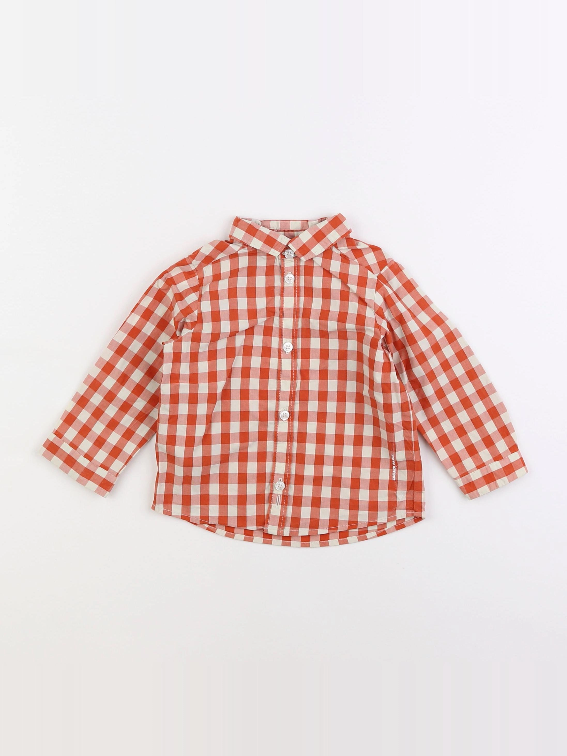 Jacadi - chemise rouge - 12 mois
