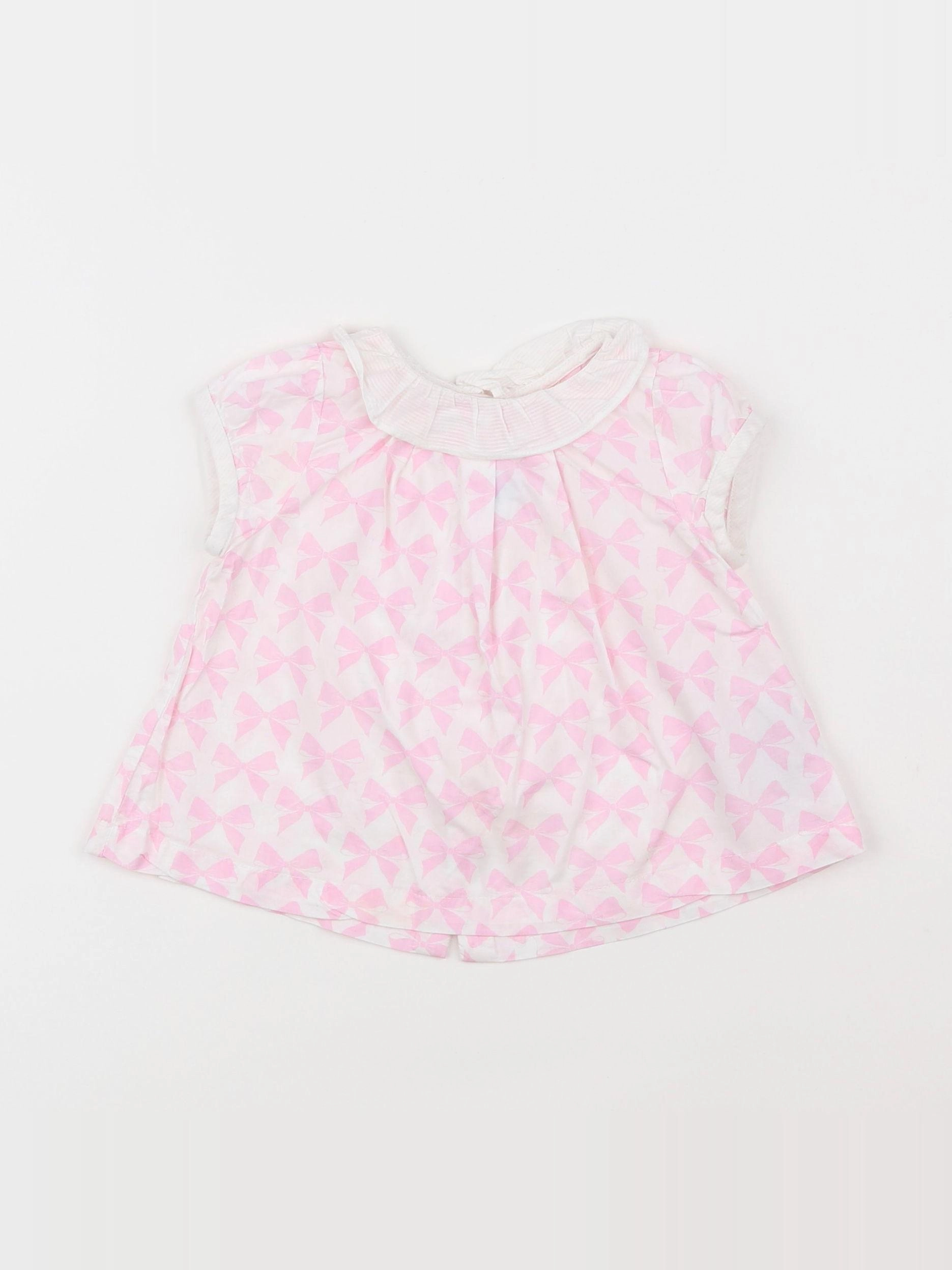 Jacadi - blouse rose - 6 mois
