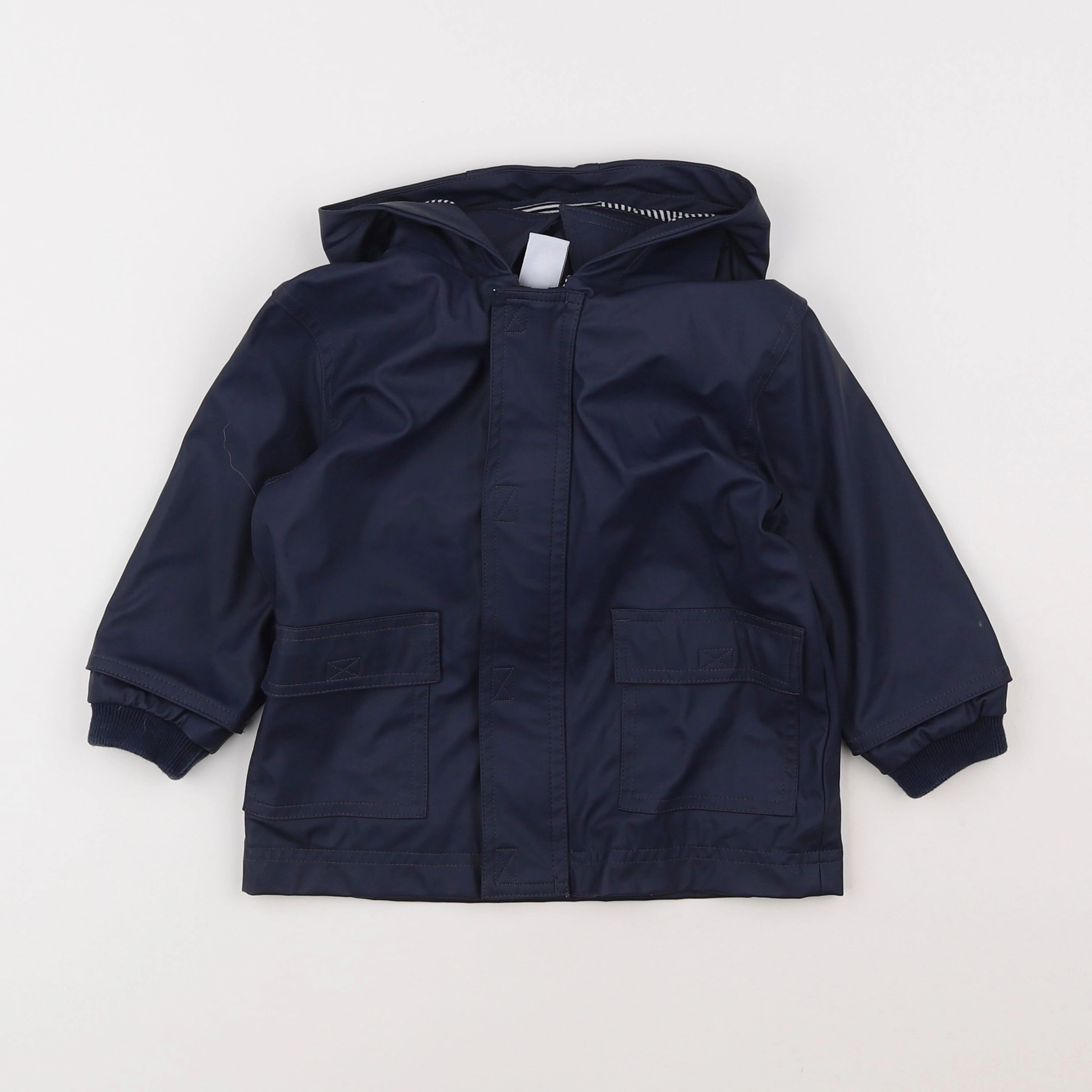 Petit Bateau - imperméable bleu - 18 mois