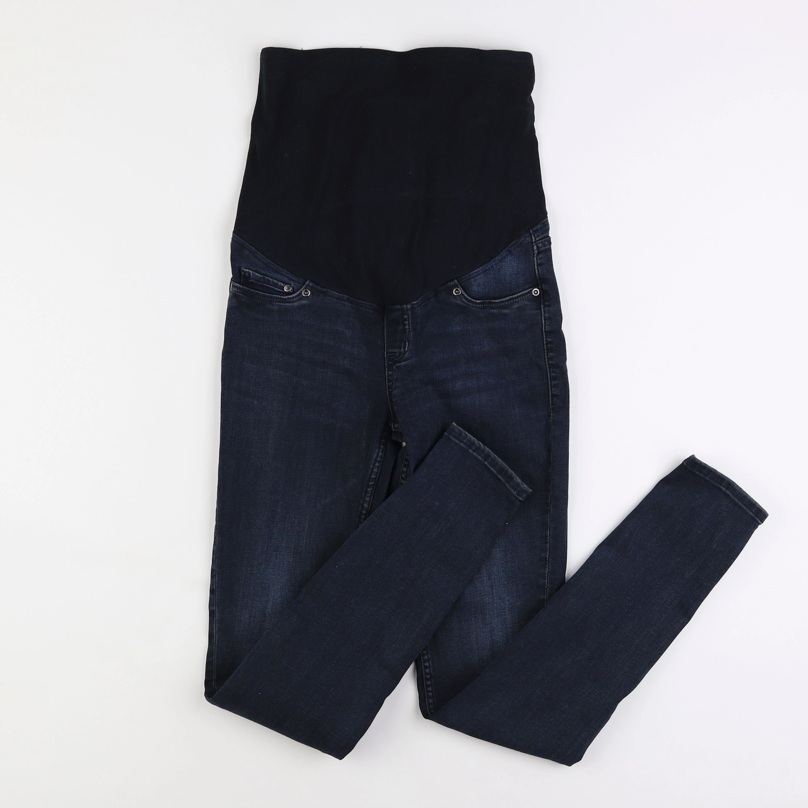 H&M - jean grossesse noir - 36