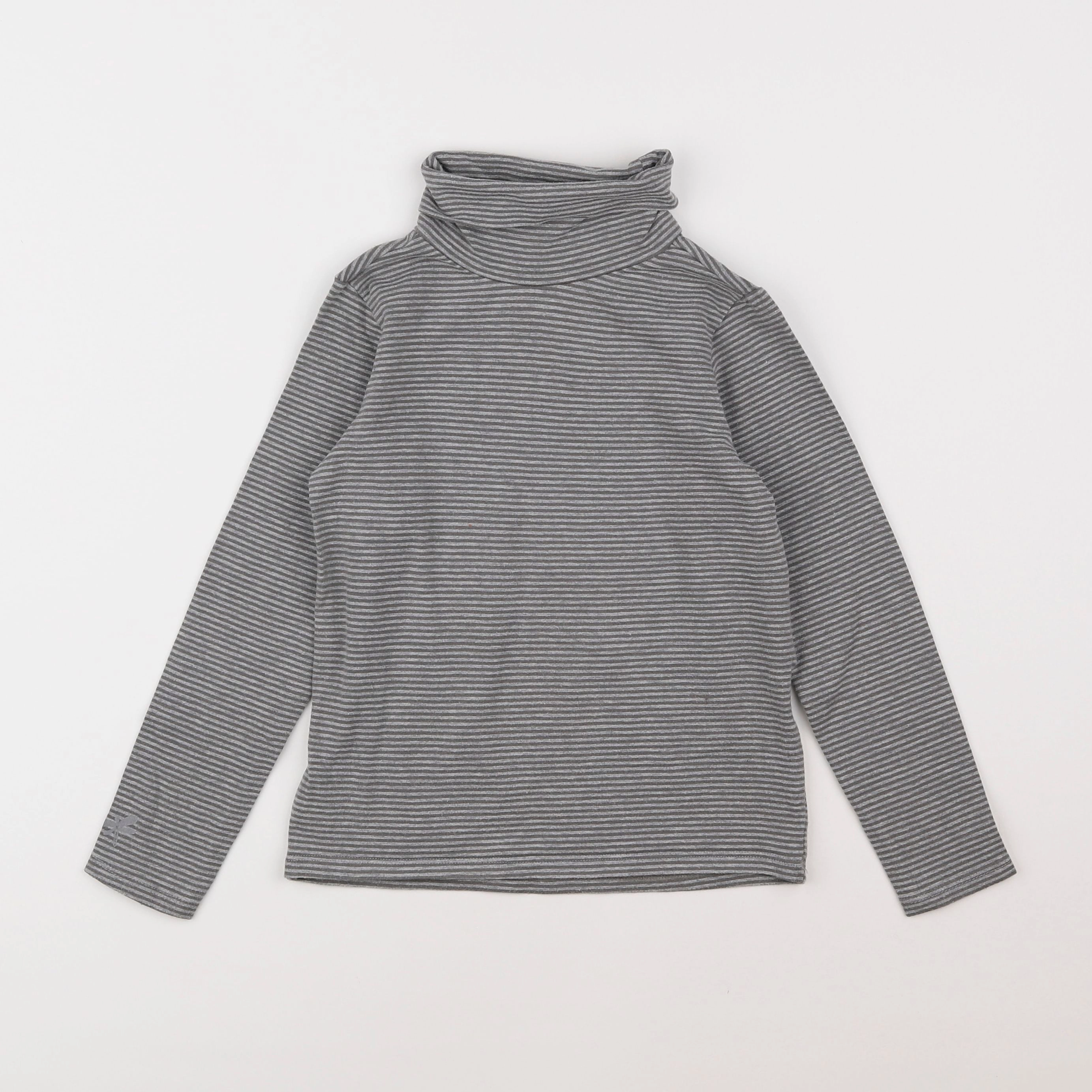 Vertbaudet - sous-pull gris - 8 ans