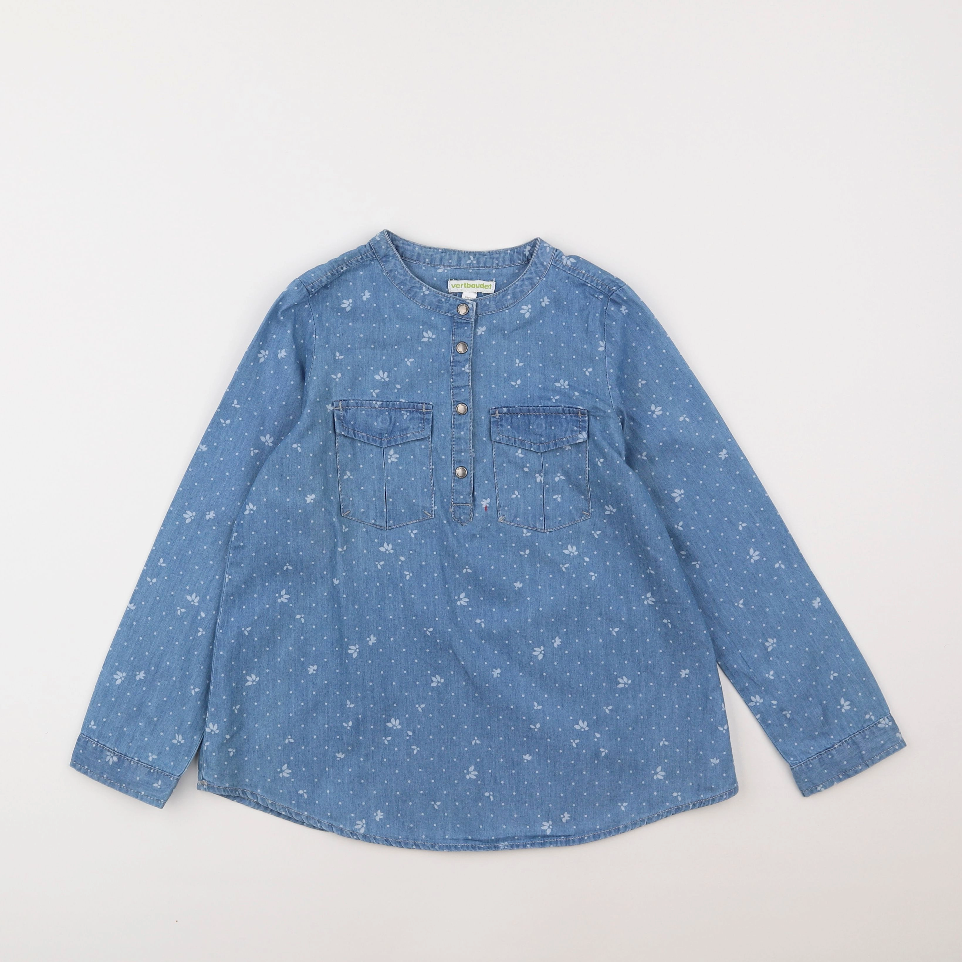 Vertbaudet - blouse bleu - 8 ans