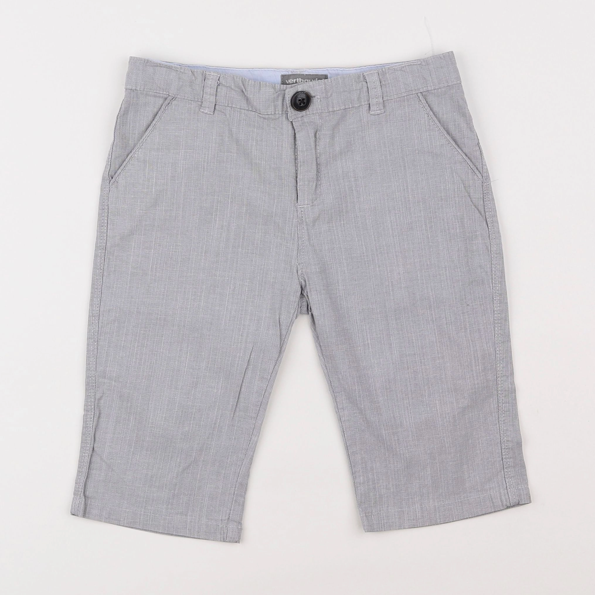 Vertbaudet - short gris - 7 ans