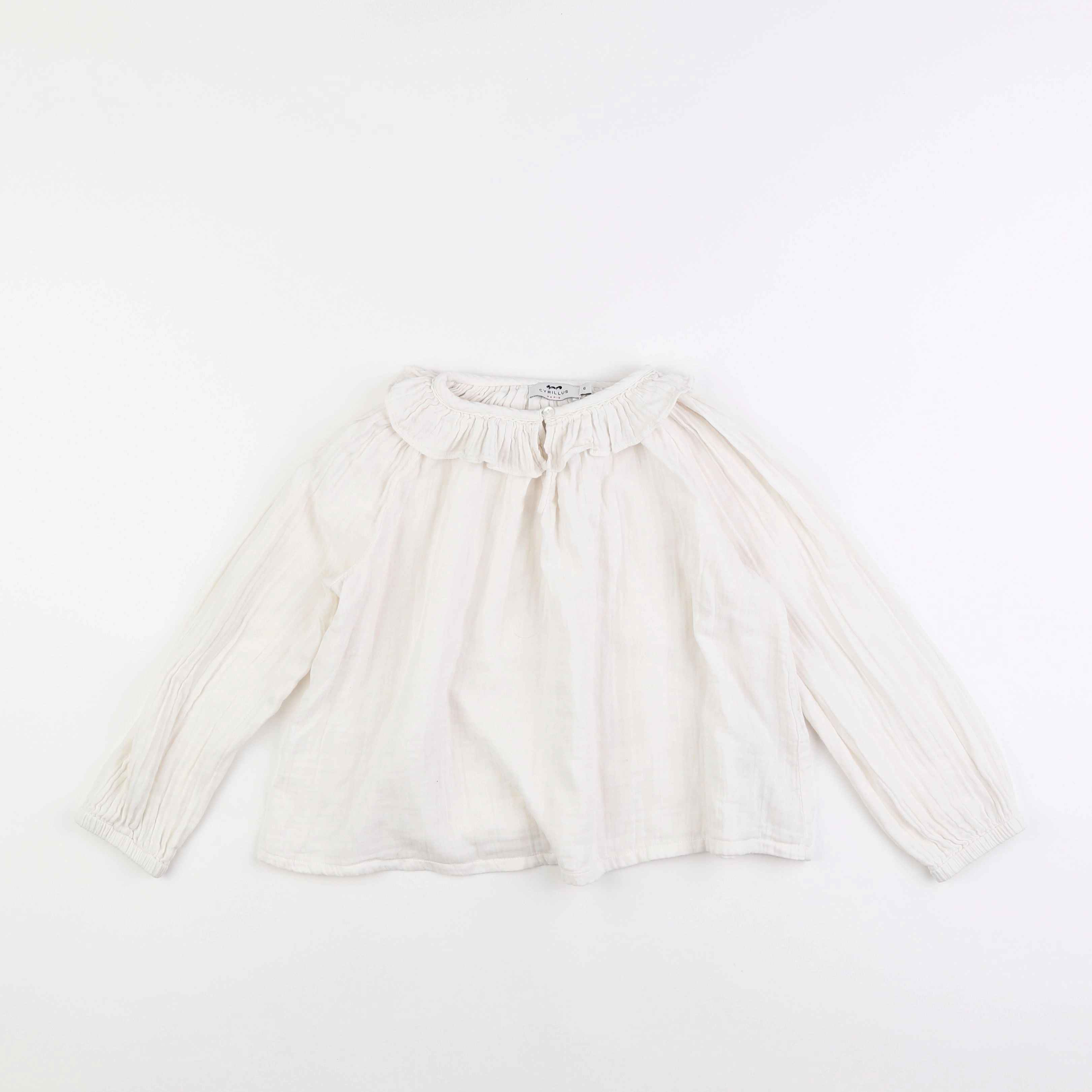 Cyrillus - blouse blanc - 6 ans