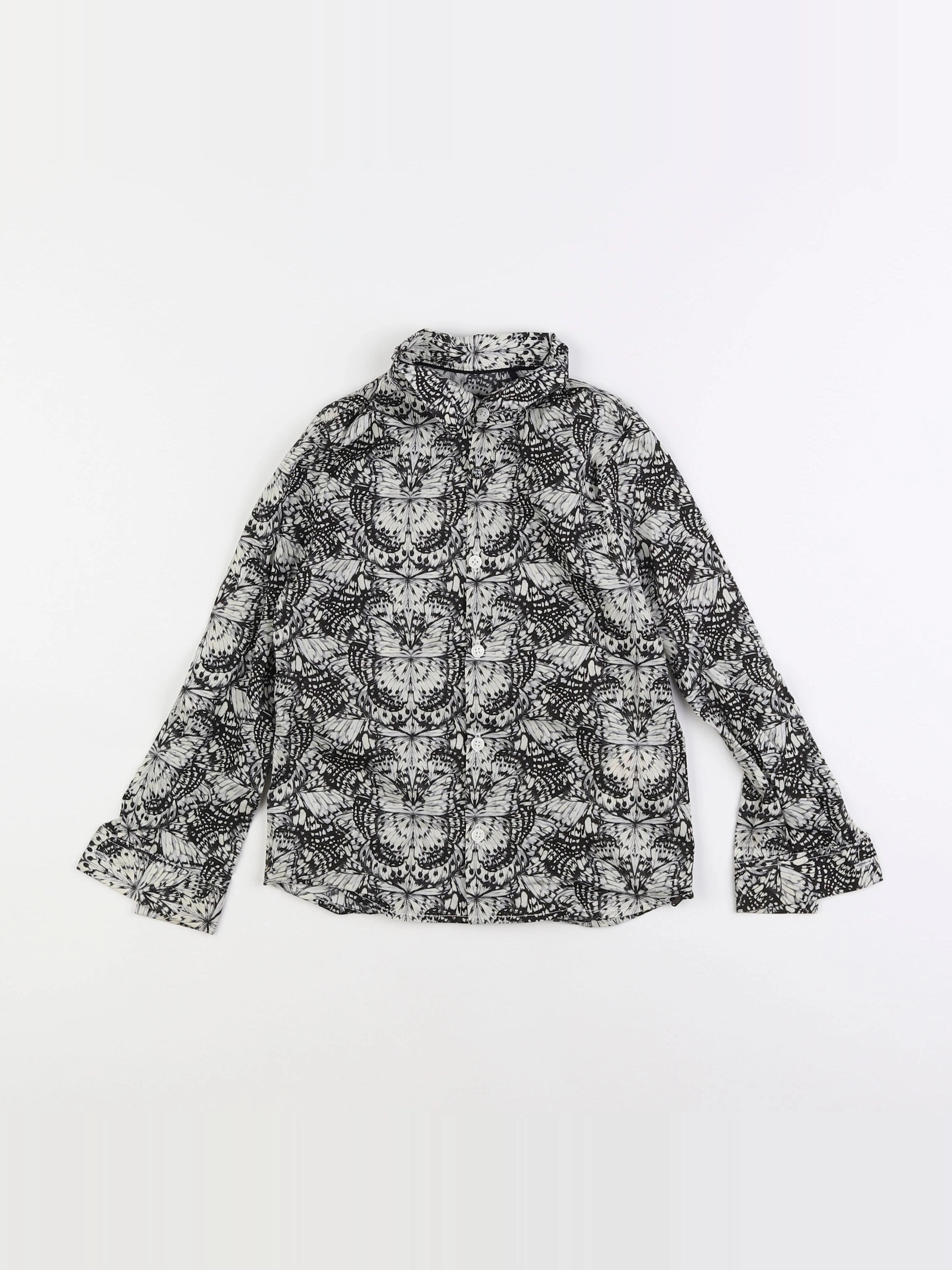 IKKS - chemise blanc, gris - 5 ans