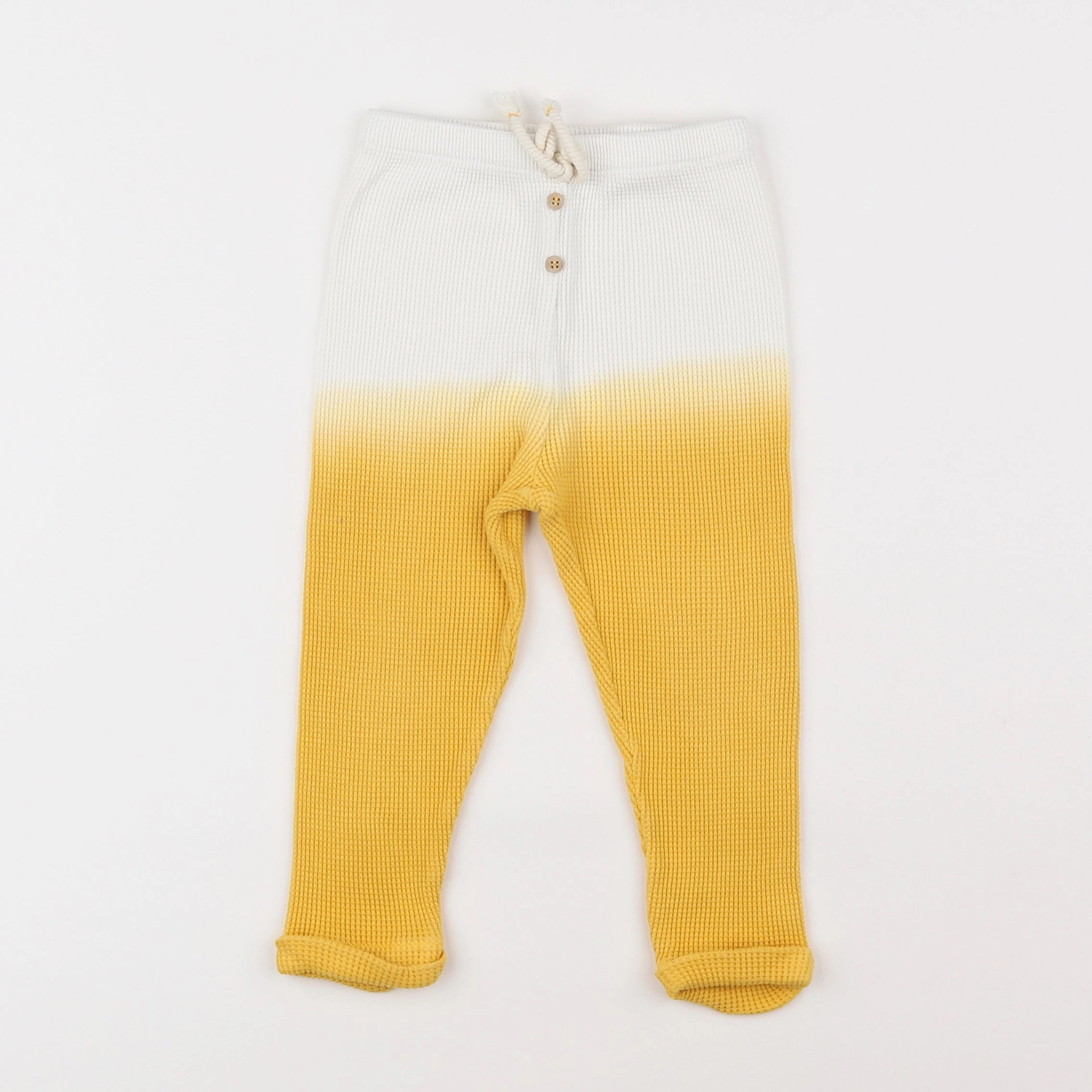 Zara - legging blanc, jaune - 18 mois à 2 ans