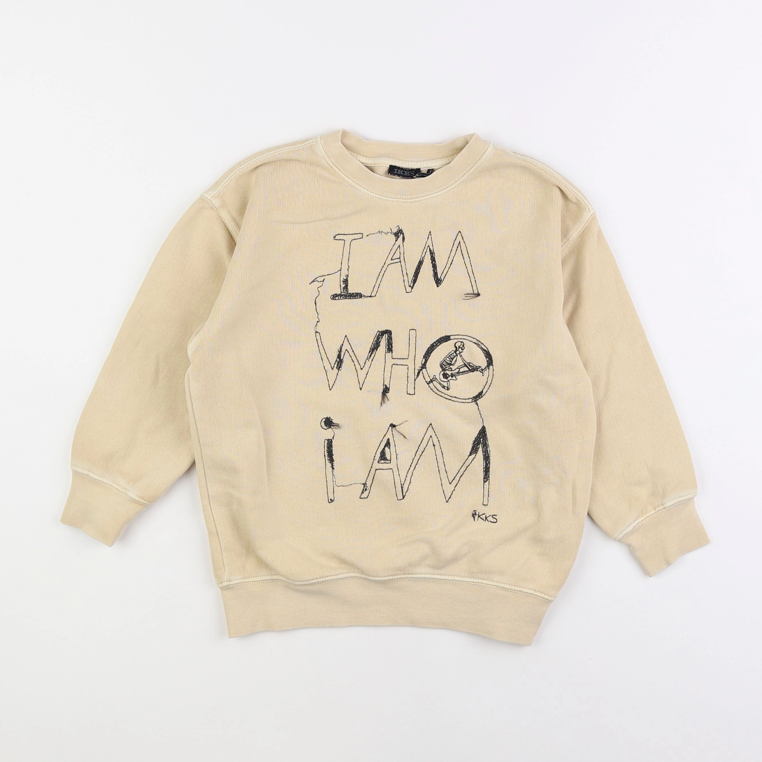 IKKS - sweat beige - 5 ans