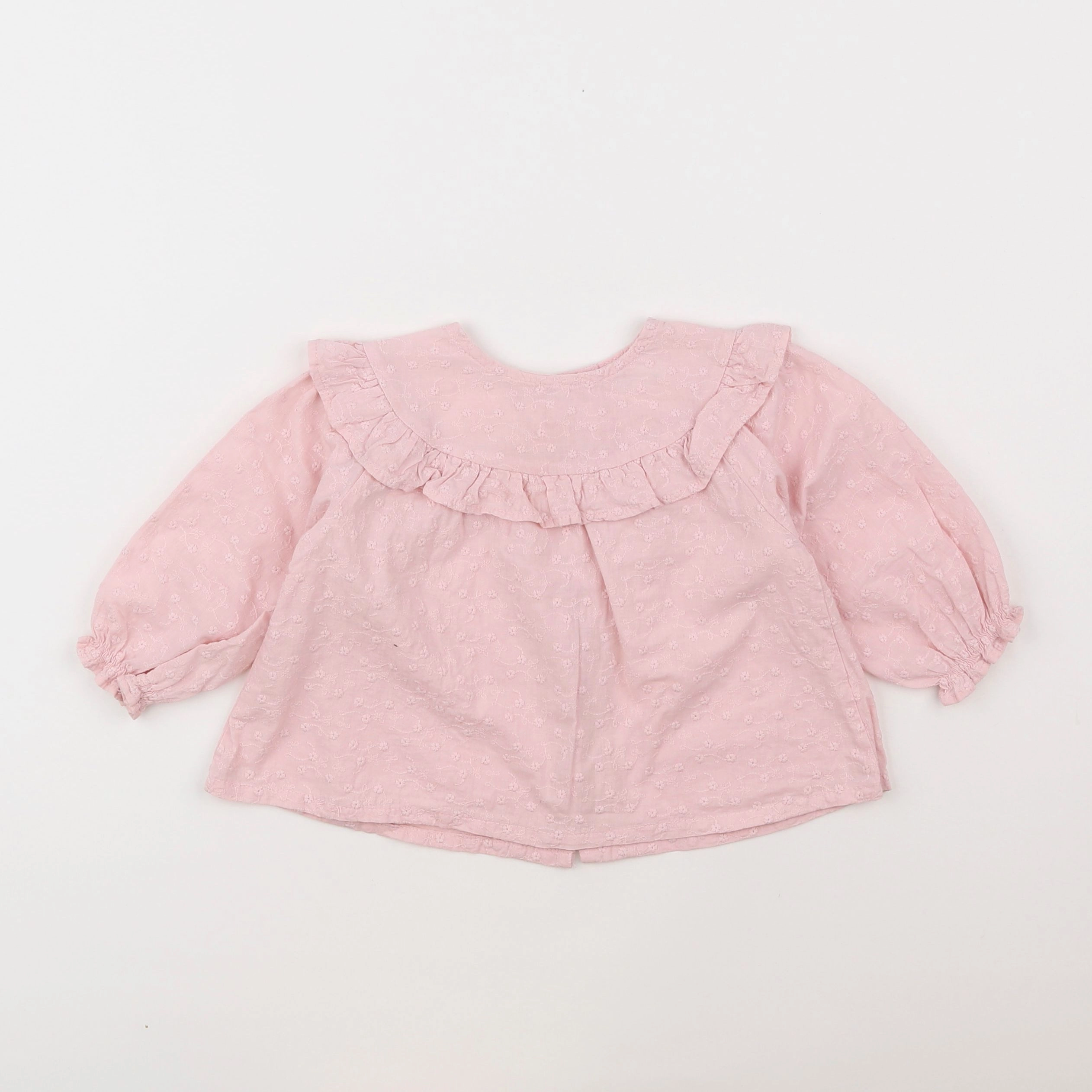 Vertbaudet - blouse rose - 9 mois