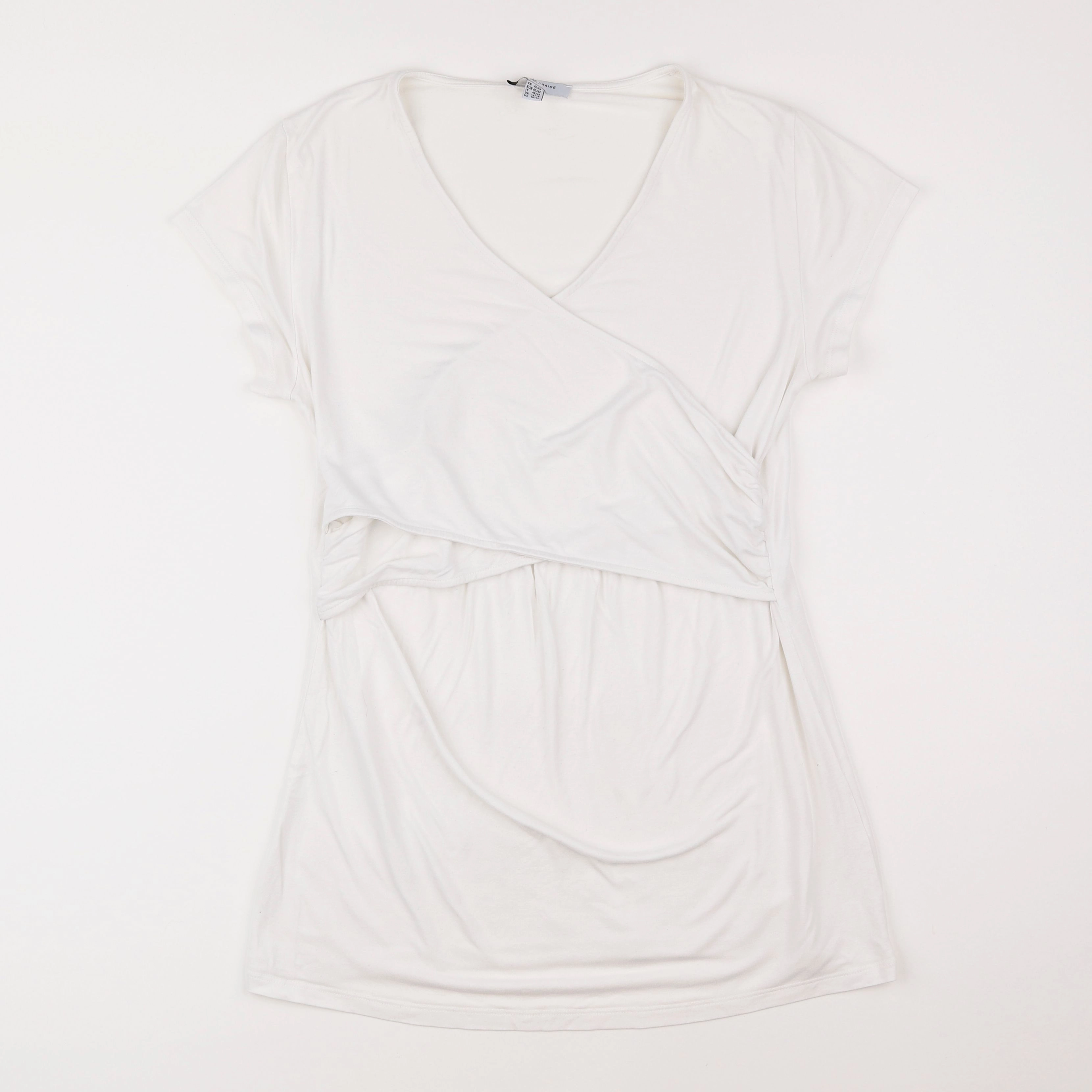 Envie de fraise - tee-shirt grossesse, allaitement blanc - 42 à 44