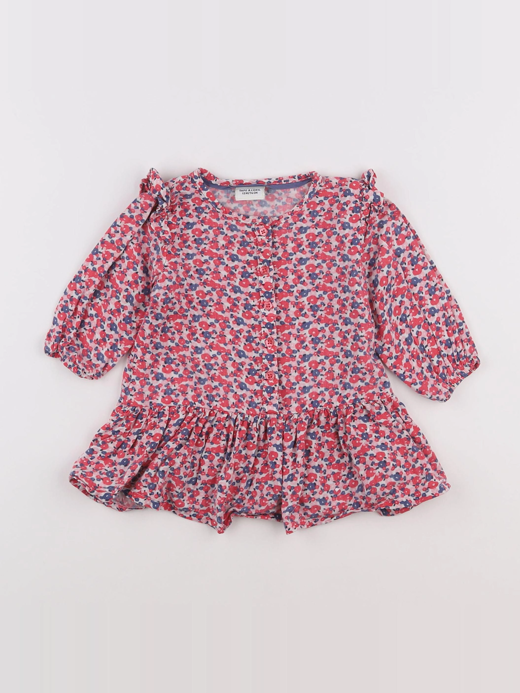 Tape à l'oeil - robe rose - 12 mois