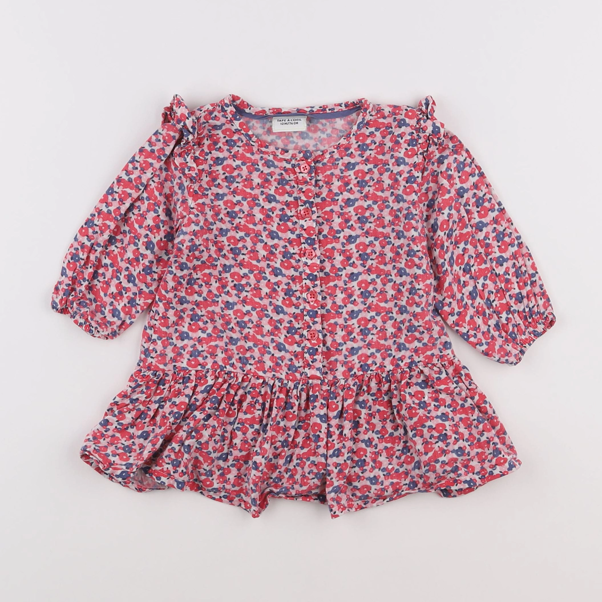 Tape à l'oeil - robe rose - 12 mois