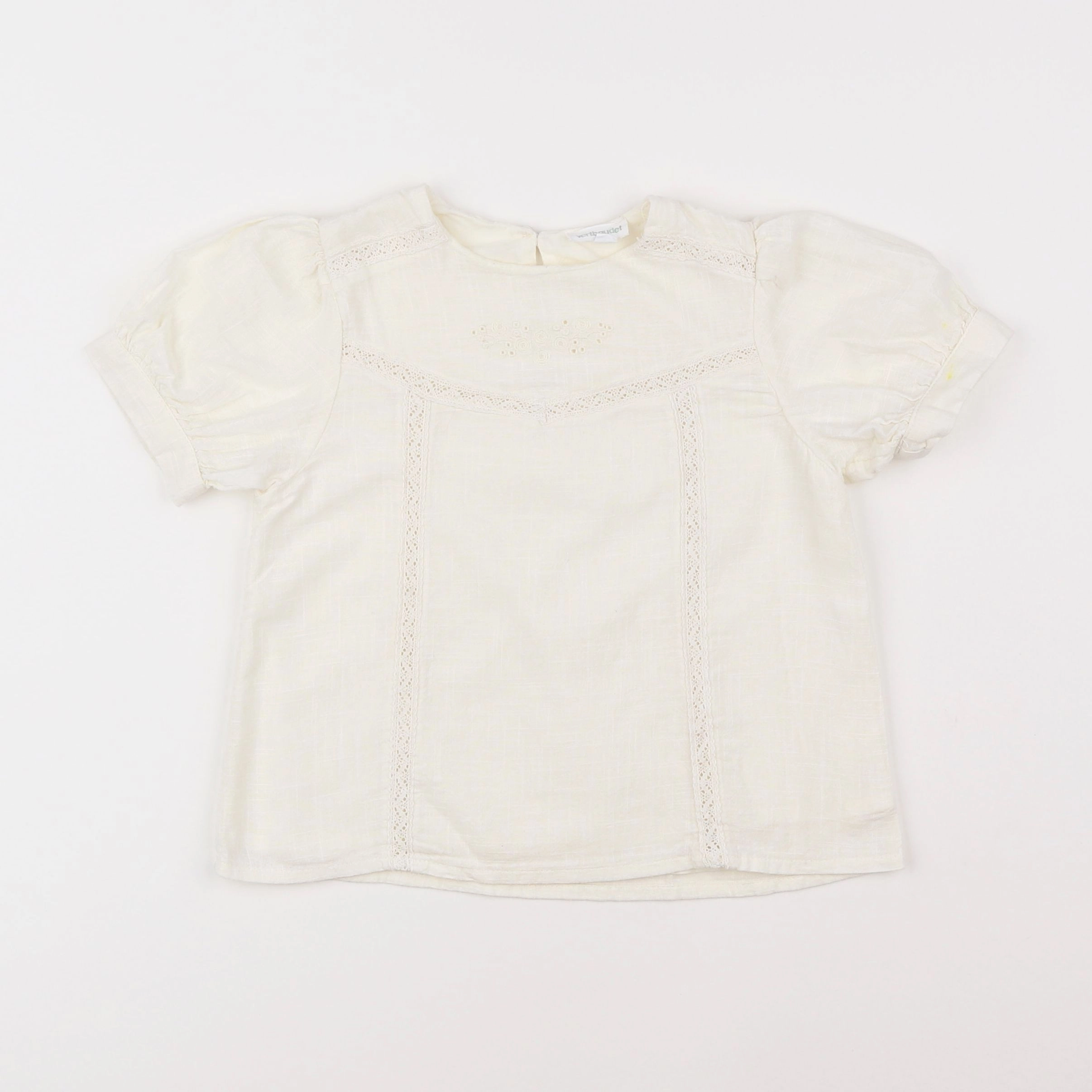 Vertbaudet - blouse beige - 5 ans