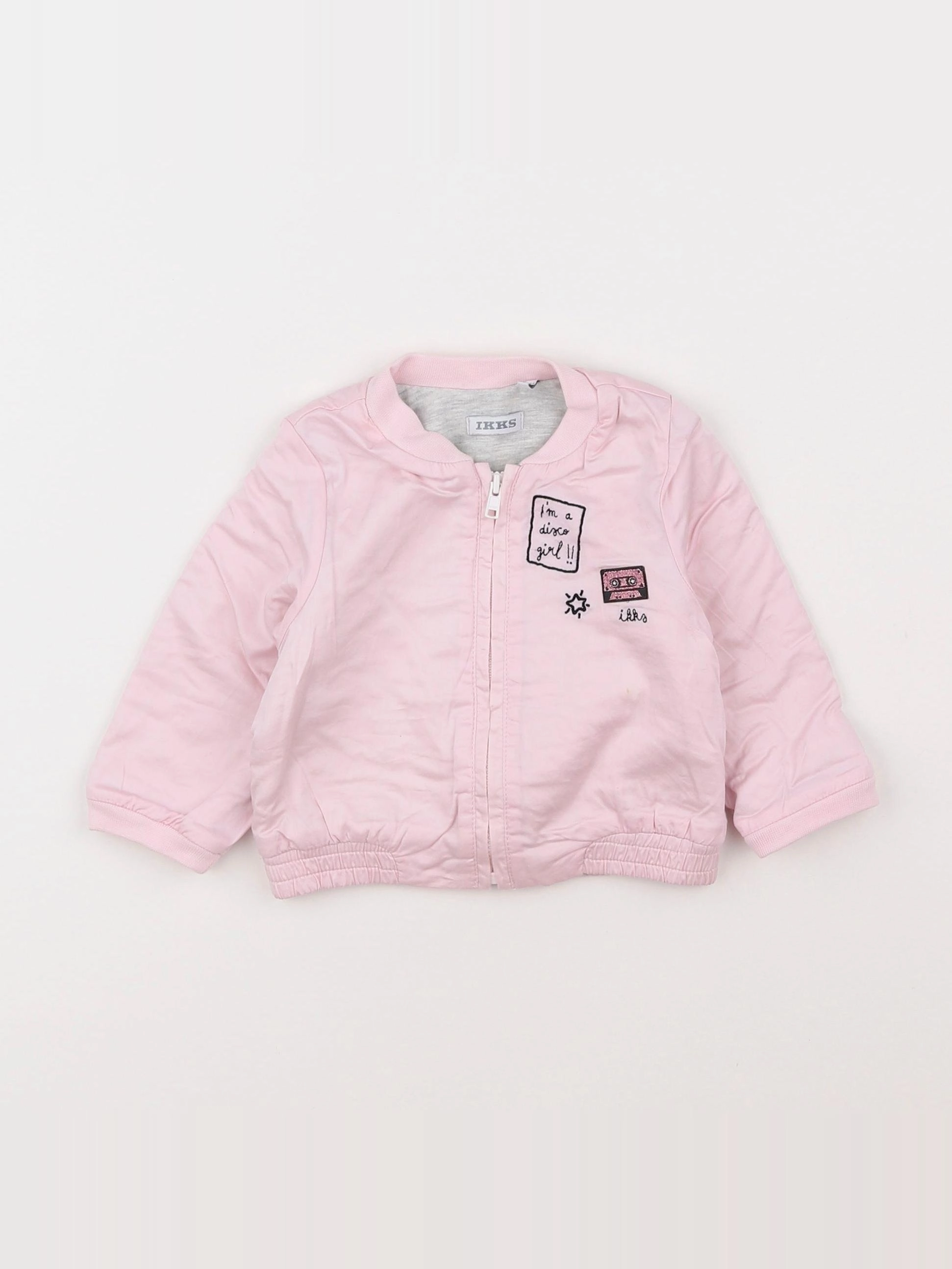 IKKS - veste rose - 12 mois